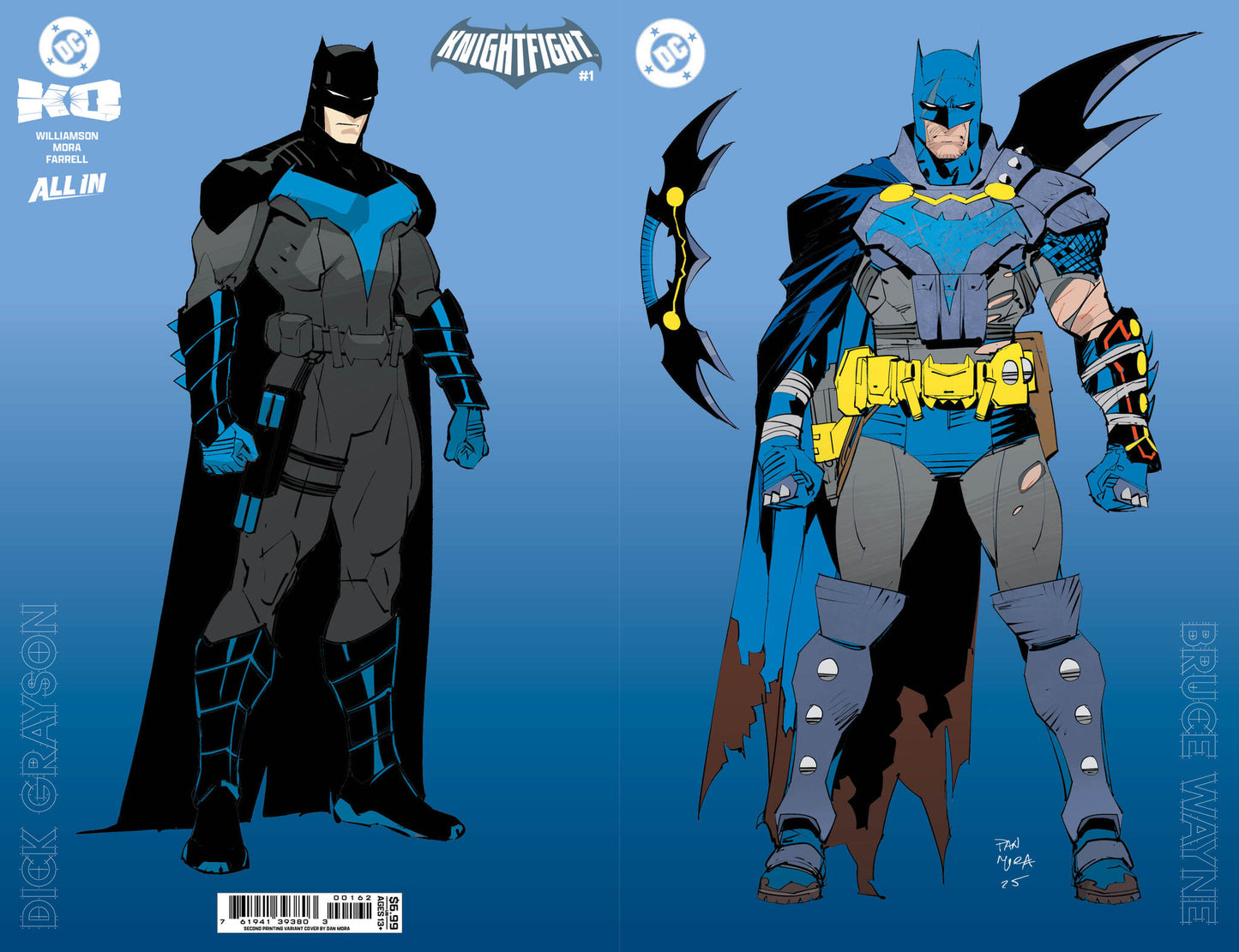 DC K.O. KNIGHTFIGHT #1 (OF 4) Second Printing Cvr B Dan Mora Design Foil Var