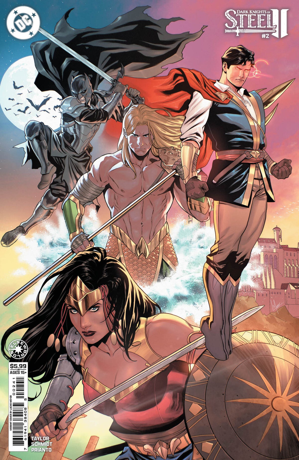 DARK KNIGHTS OF STEEL II #2 (OF 12) CVR D LUCAS MEYER CARD STOCK VAR