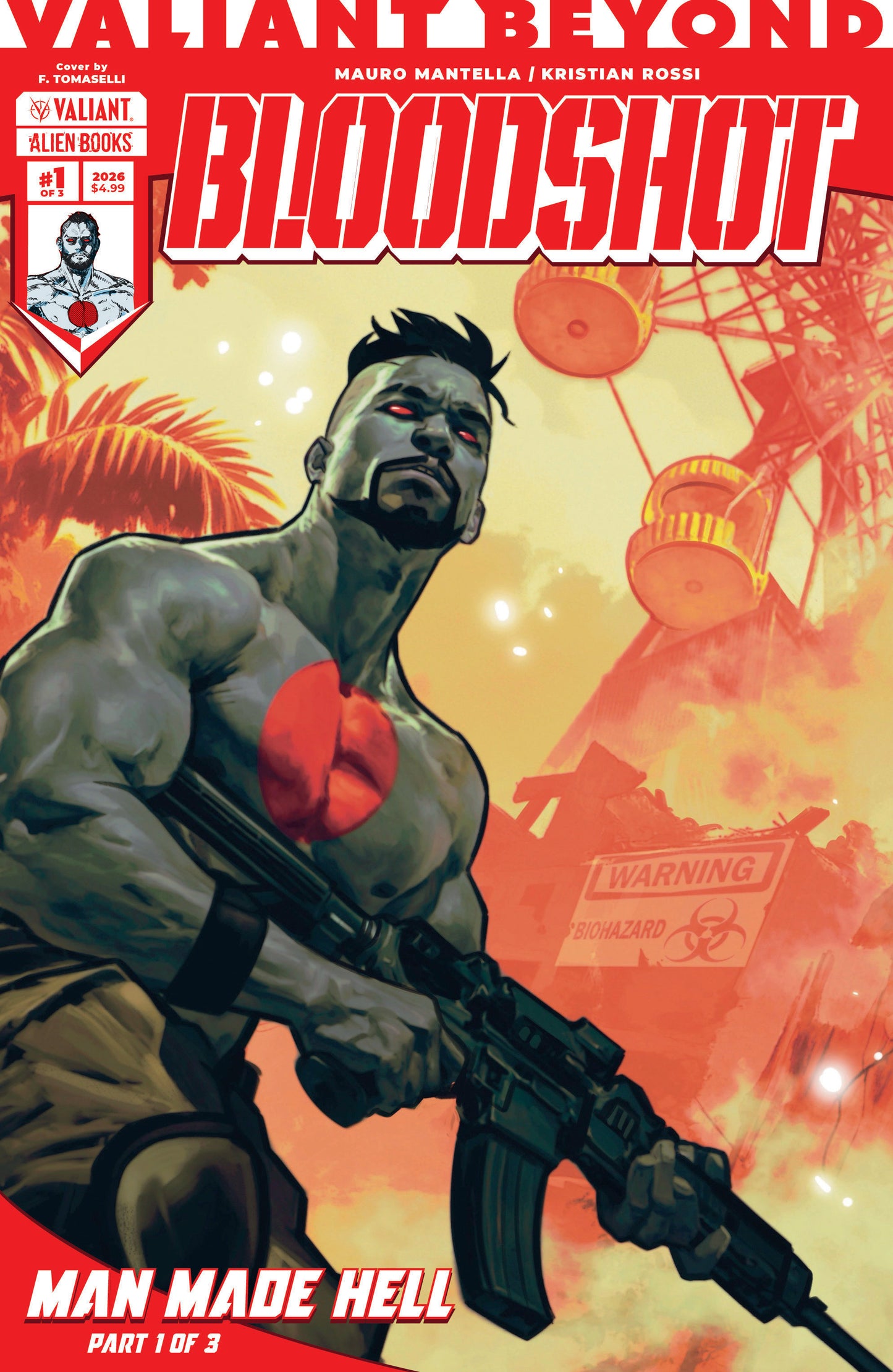 VALIANT BEYOND: BLOODSHOT #4--MAN MADE HELL #1 VARIANT B (TOMASELLI)