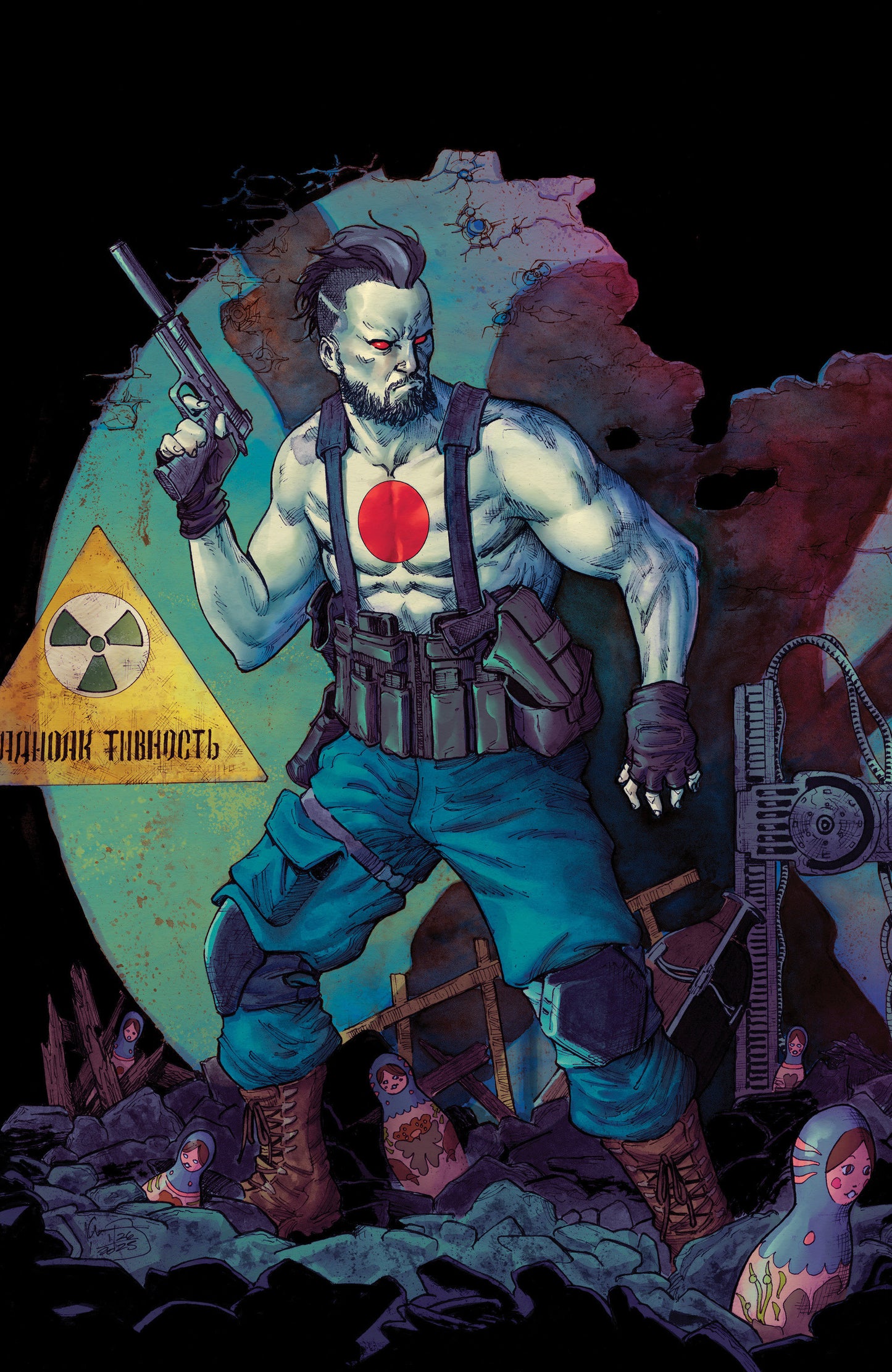 VALIANT BEYOND: BLOODSHOT #4--MAN MADE HELL #1 VARIANT C (WONG FULL ART)
