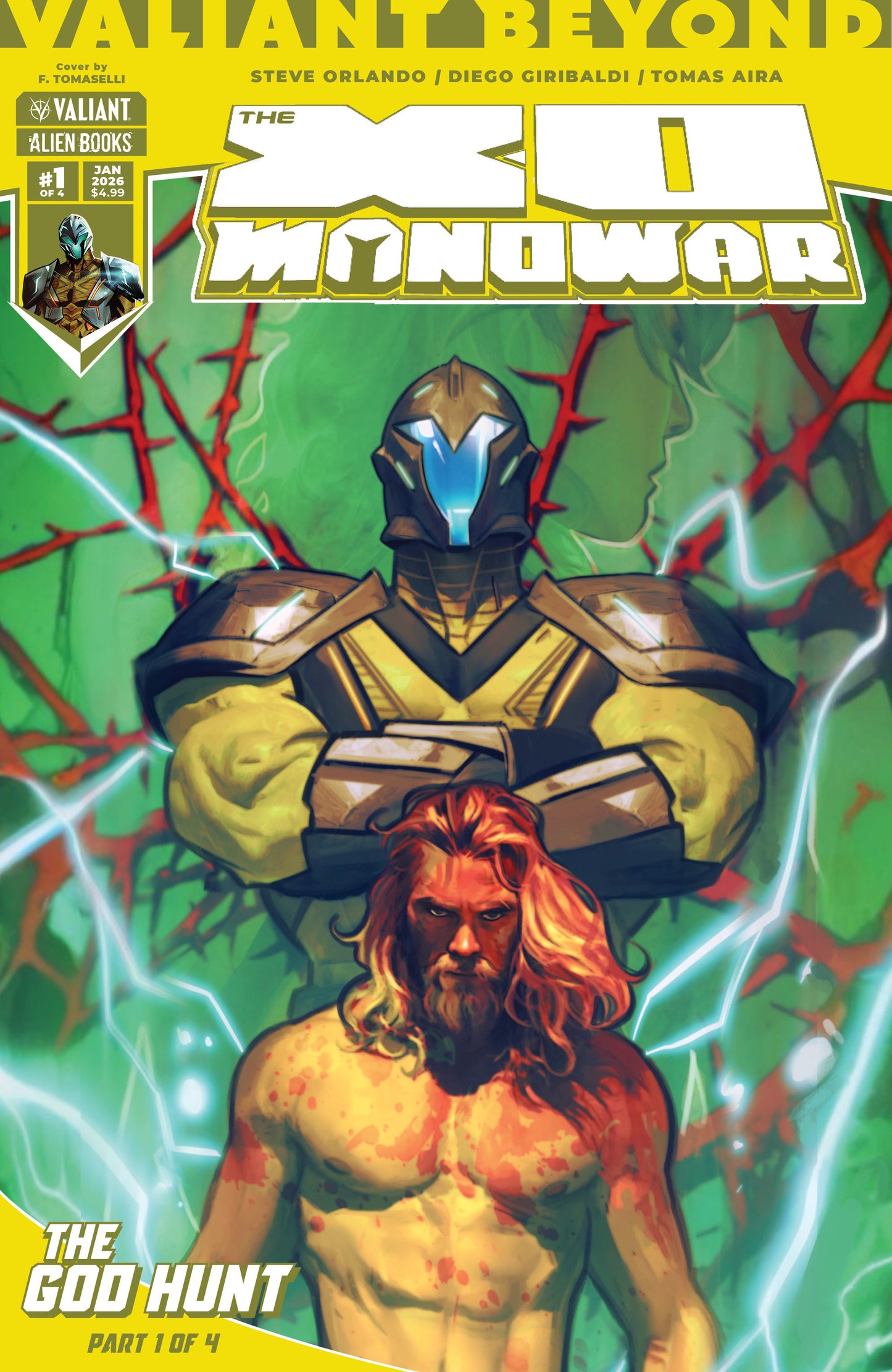 VALIANT BEYOND: THE X-O MANOWAR #5--THE GOD HUNT #1 COVER A (TOMASELLI)