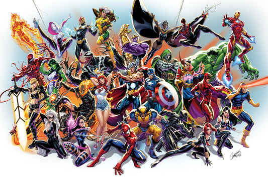 MARVEL UNIVERSE BY J. SCOTT CAMPBELL POSTER