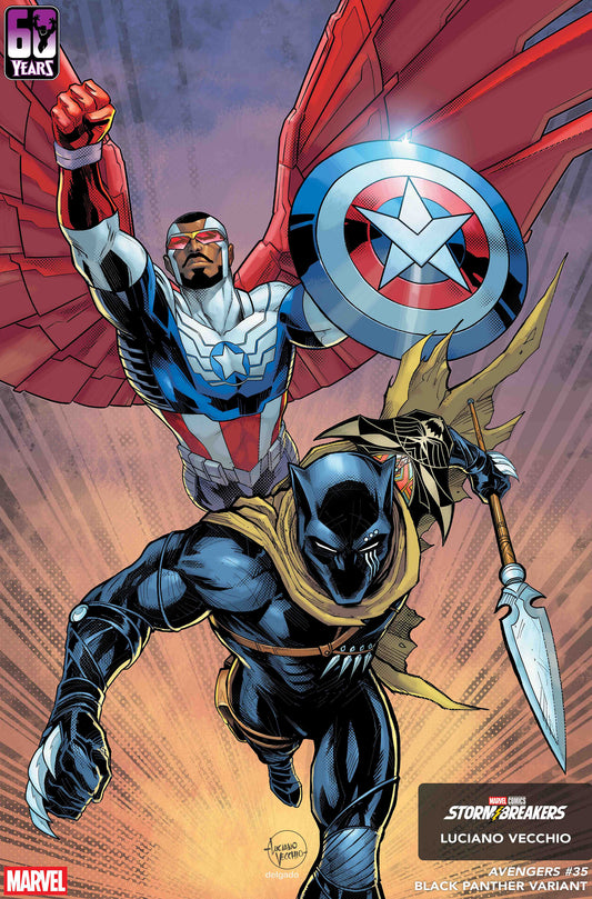 AVENGERS #35 LUCIANO VECCHIO BLACK PANTHER VARIANT