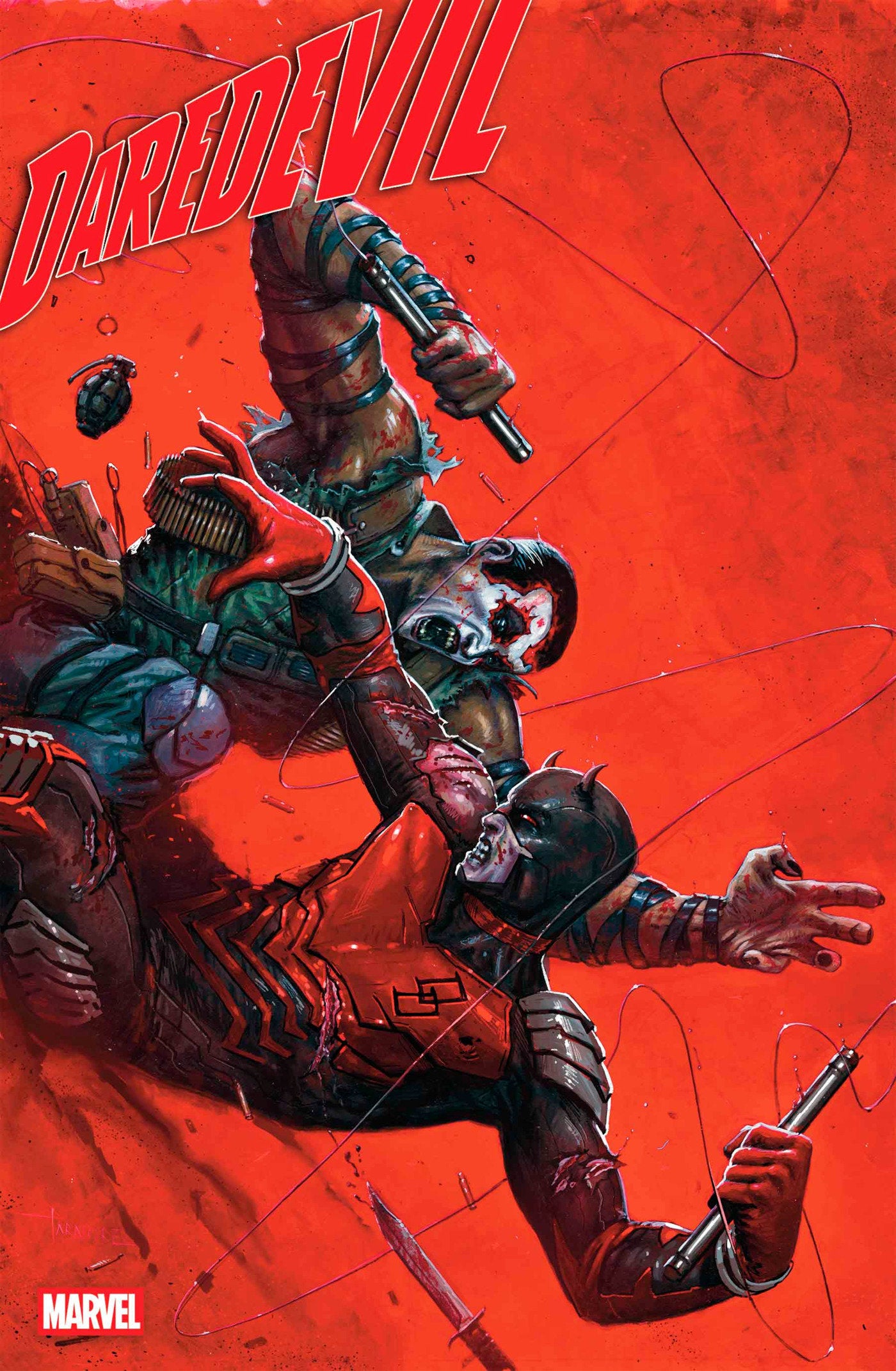 DAREDEVIL #22 DAVIDE PARATORE BRING ON THE BAD GUYS VARIANT