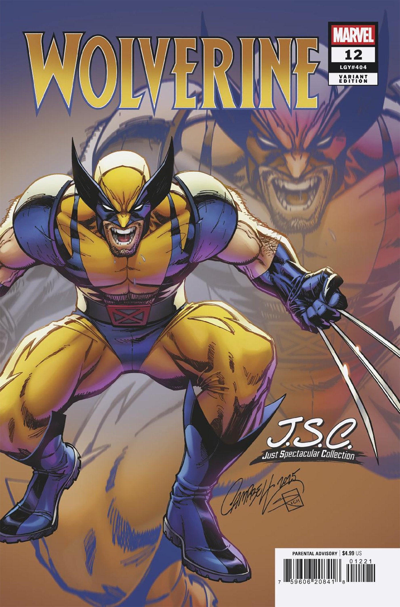 WOLVERINE #12 J. SCOTT CAMPBELL JUST SPECTACULAR COLLECTION VARIANT