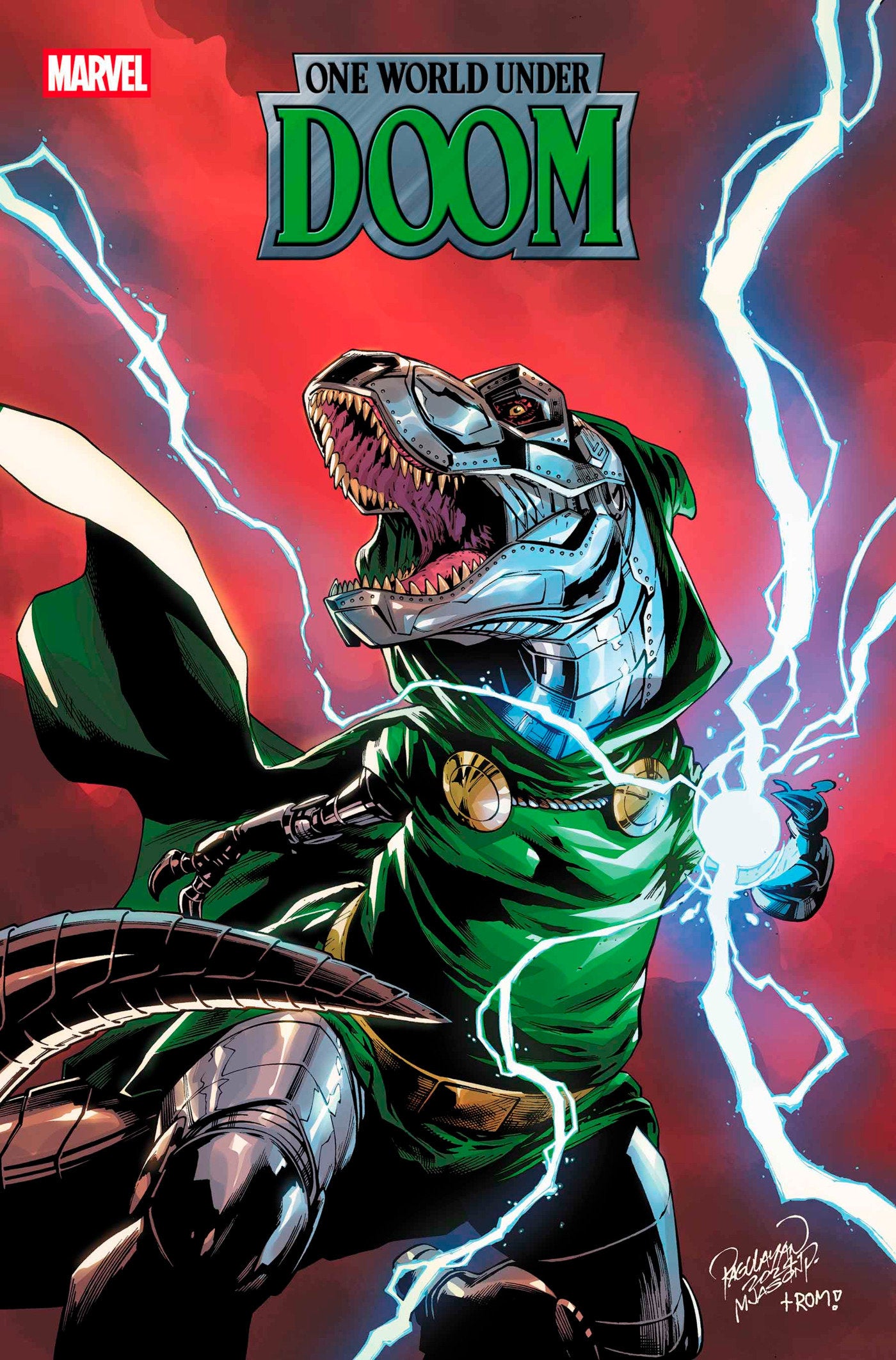 ONE WORLD UNDER DOOM #6 CARLO PAGULAYAN DOOMASAUR VARIANT
