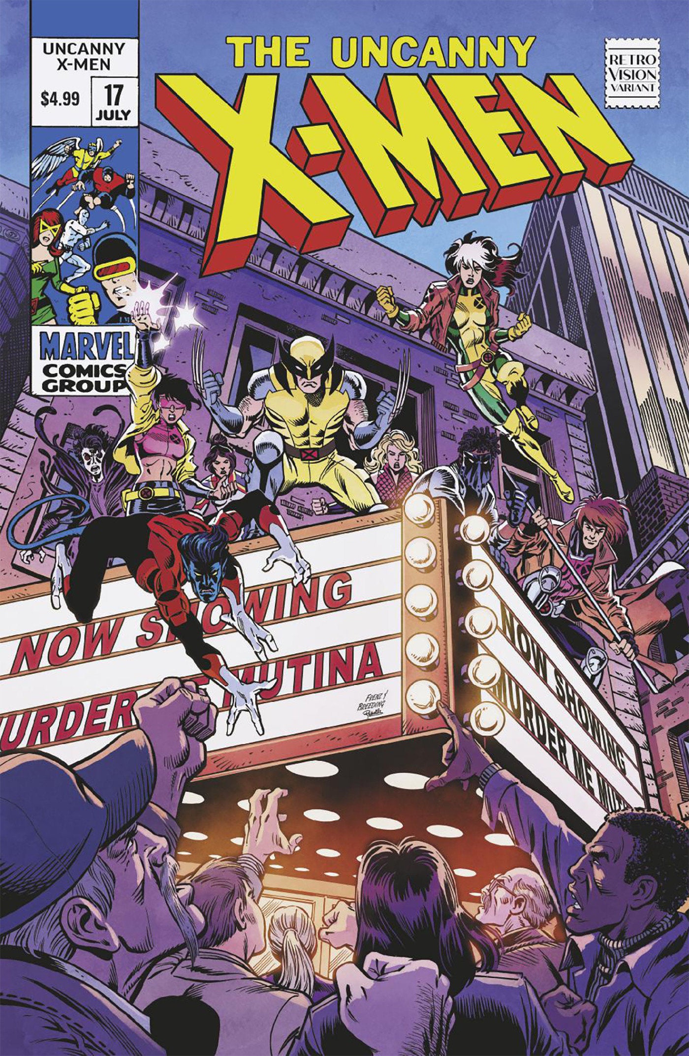 UNCANNY X-MEN #17 RON FRENZ RETROVISION VARIANT