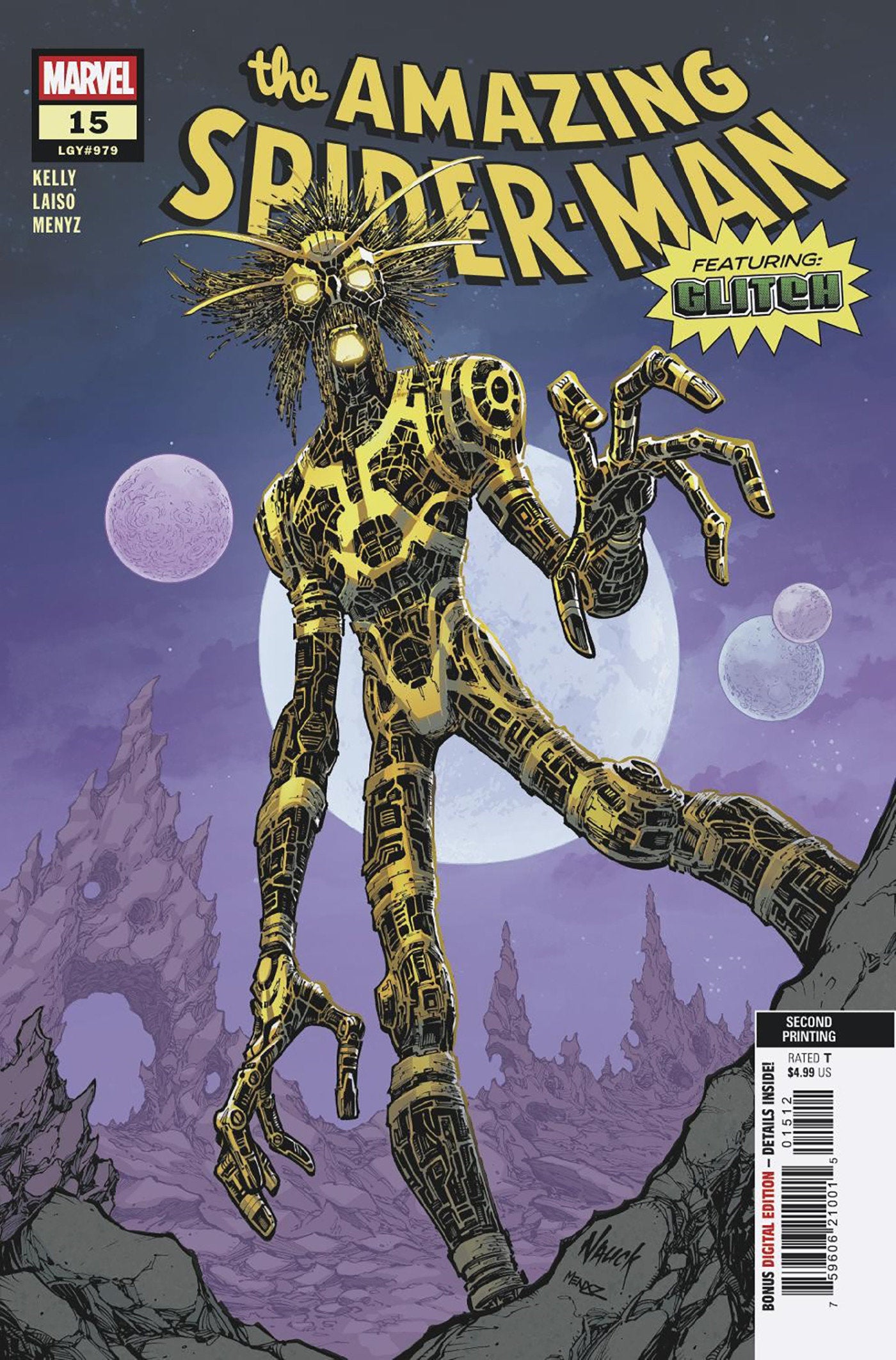 AMAZING SPIDER-MAN #15 TODD NAUCK 2ND PRINTING VARIANT