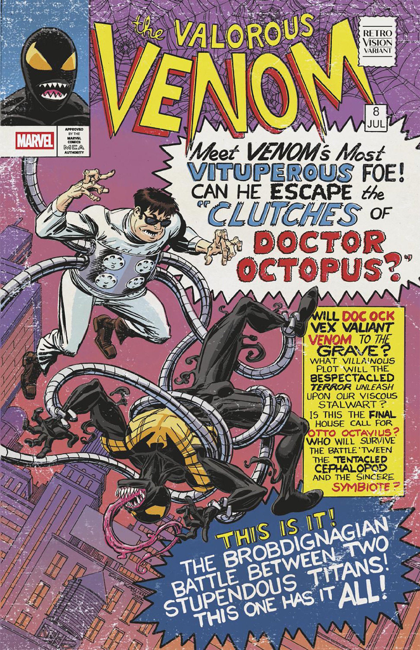 ALL-NEW VENOM #8 SCOTT KOBLISH RETROVISION VARIANT