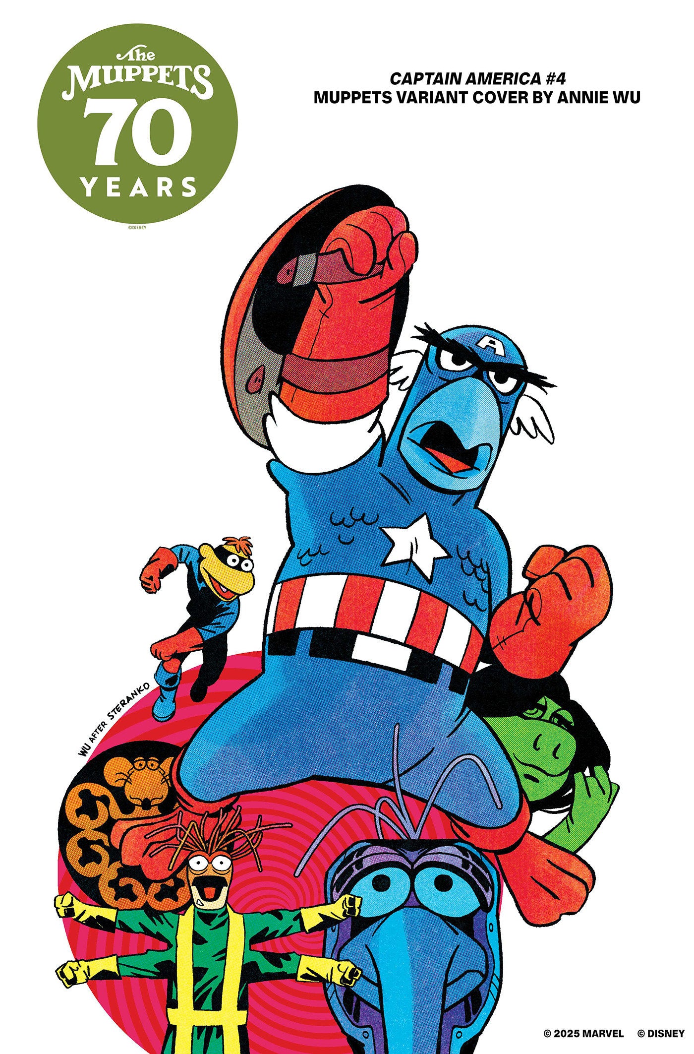 CAPTAIN AMERICA #4 ANNIE WU MUPPETS VARIANT