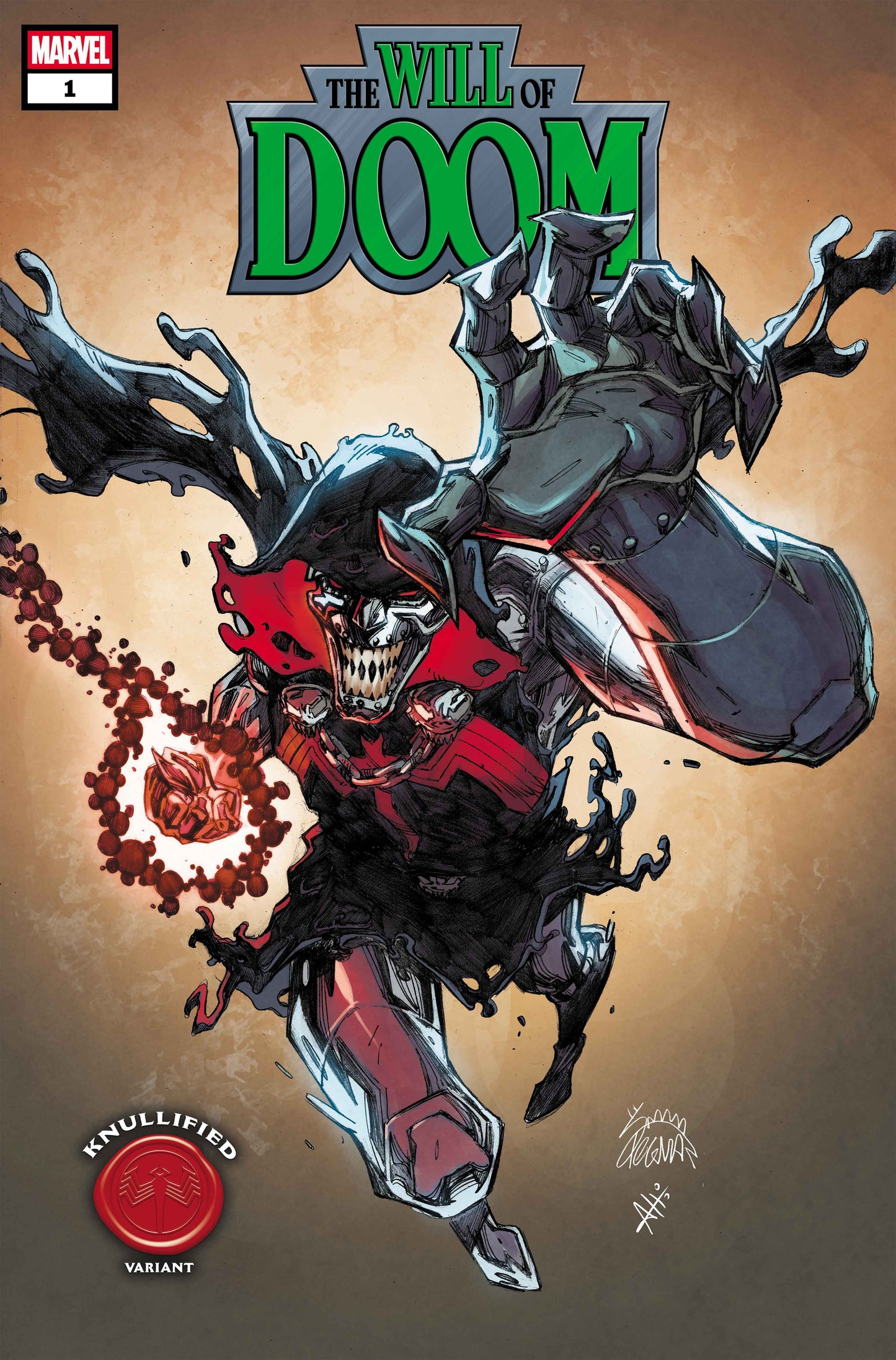 THE WILL OF DOOM #1 RYAN STEGMAN KNULLIFIED VARIANT