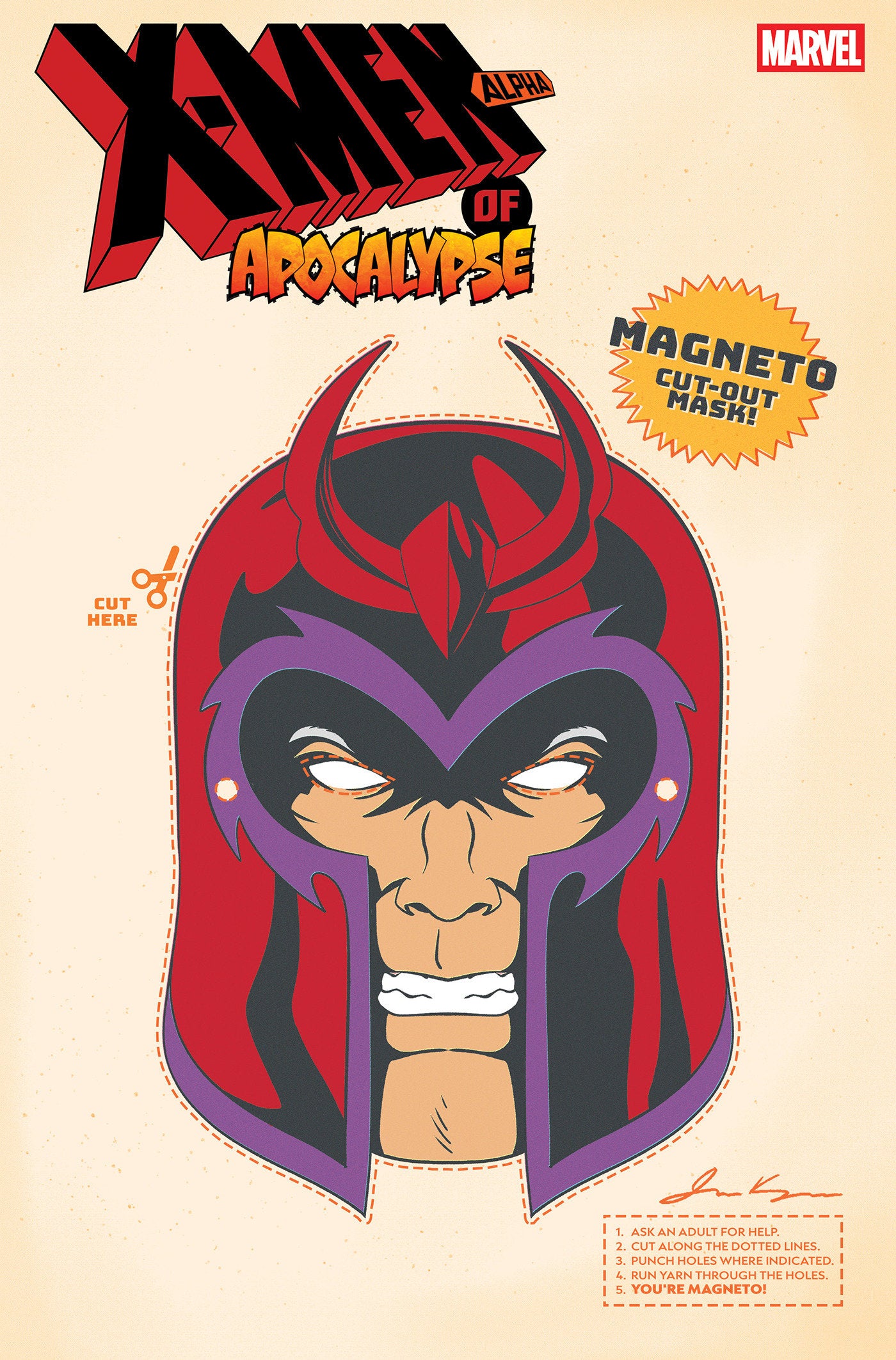 X-MEN OF APOCALYPSE ALPHA #1 RETRO HALLOWEEN MASK VARIANT
