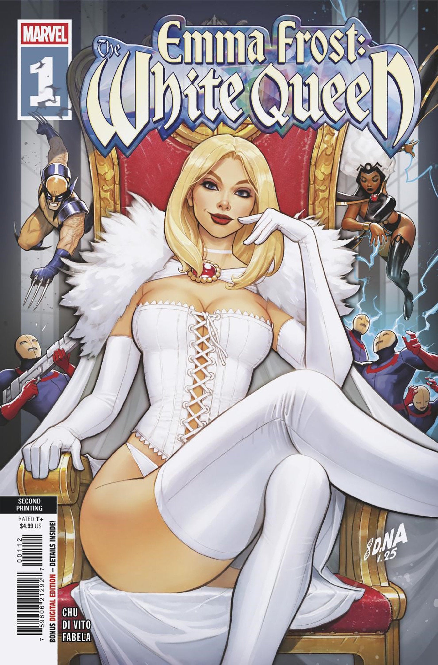 EMMA FROST: THE WHITE QUEEN #1 DAVID NAKAYAMA 2ND PRINTING VARIANT