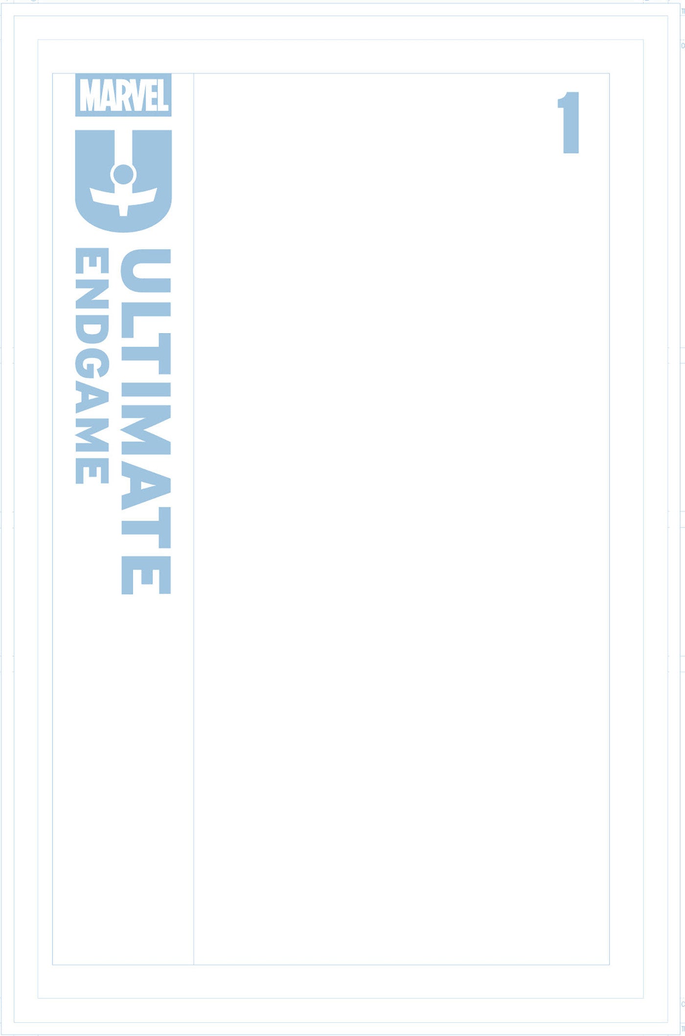 ULTIMATE ENDGAME #1 BLUE LINE BLANK VARIANT