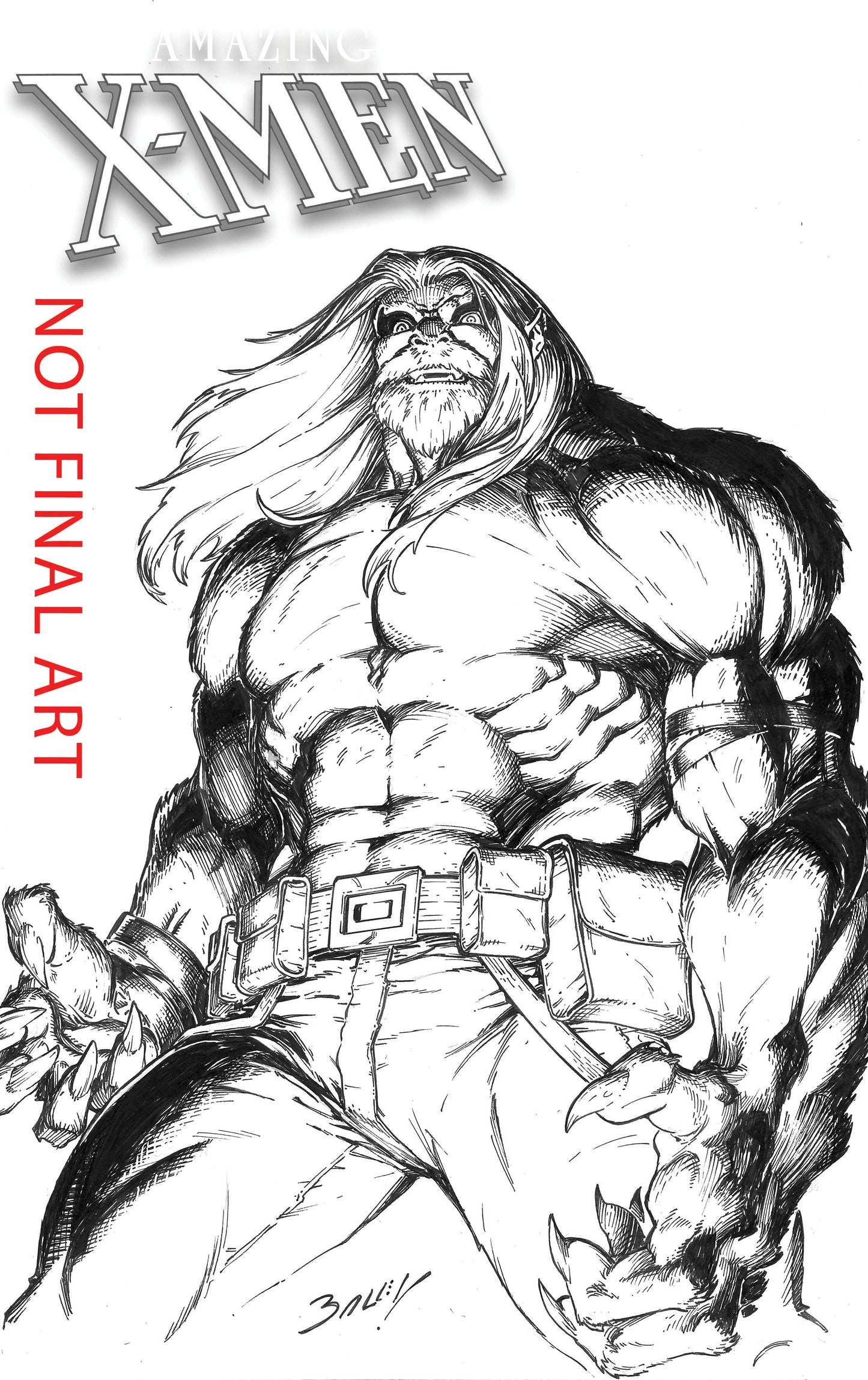 AMAZING X-MEN #1 MARK BAGLEY BEAST VARIANT [AOR]