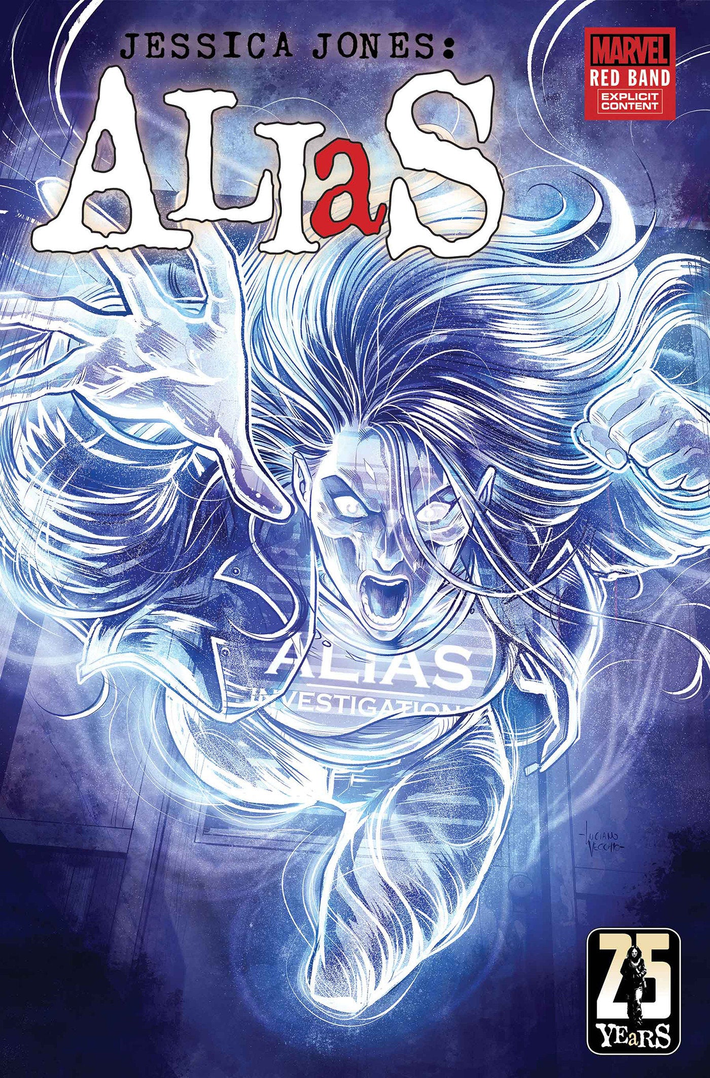 ALIAS: RED BAND #1 LUCIANO VECCHIO MARVEL MONSTER VARIANT [POLYBAGGED]