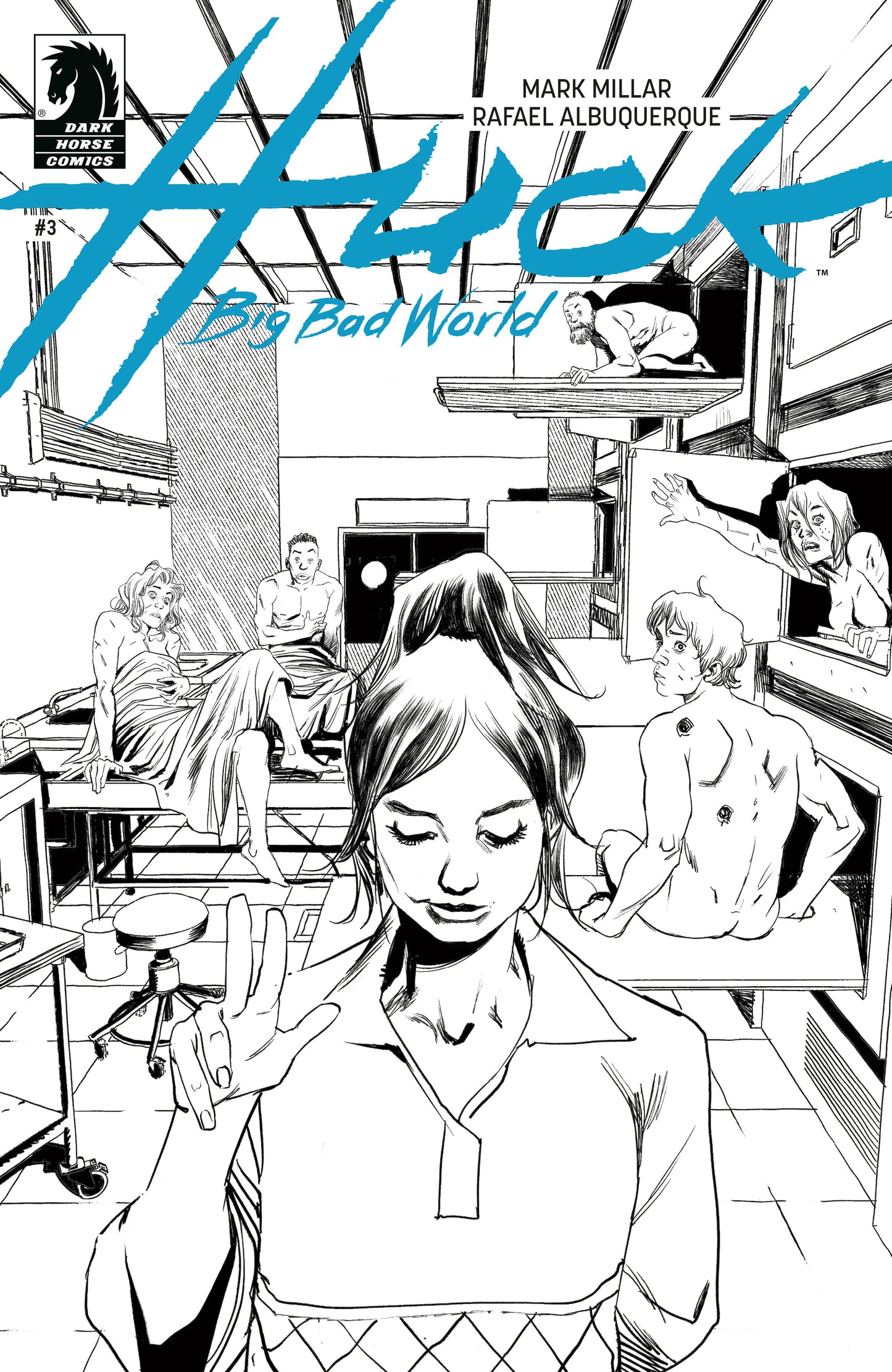 HUCK: BIG BAD WORLD #3 (CVR B) (B&W) (RAFAEL ALBUQUERQUE)
