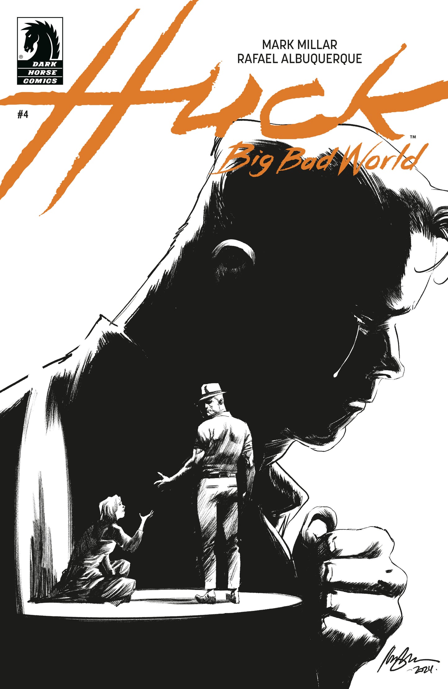 HUCK: BIG BAD WORLD #4 (CVR B) (B&W) (RAFAEL ALBUQUERQUE)