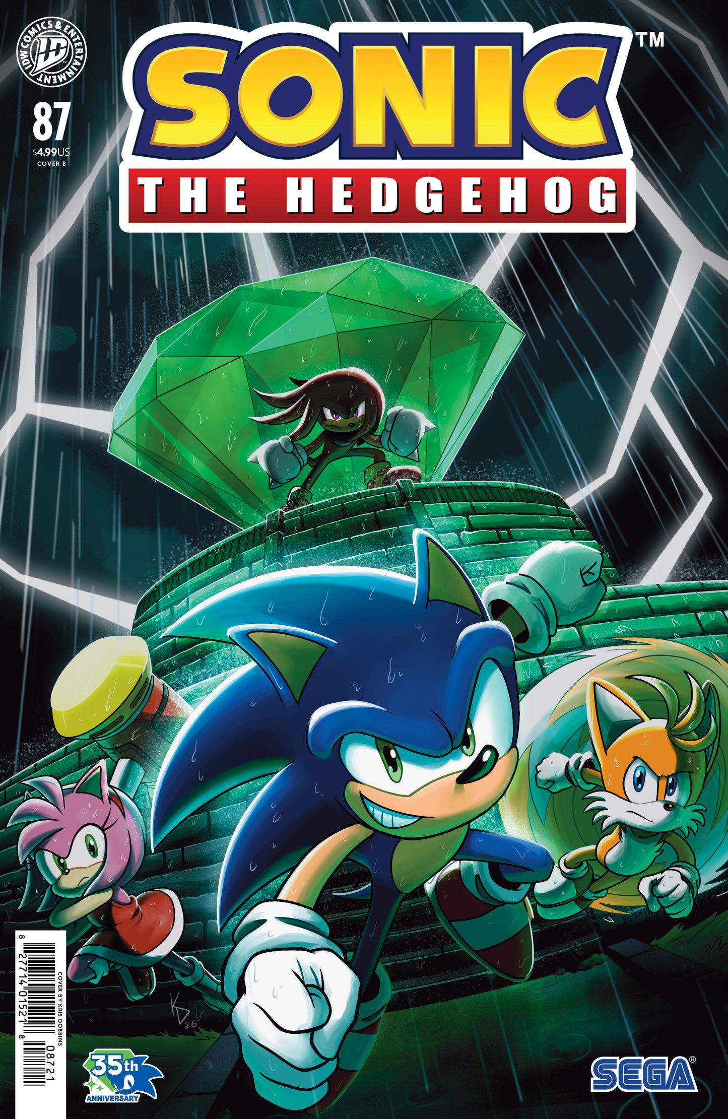 SONIC THE HEDGEHOG #87 VARIANT B (DOBBINS)