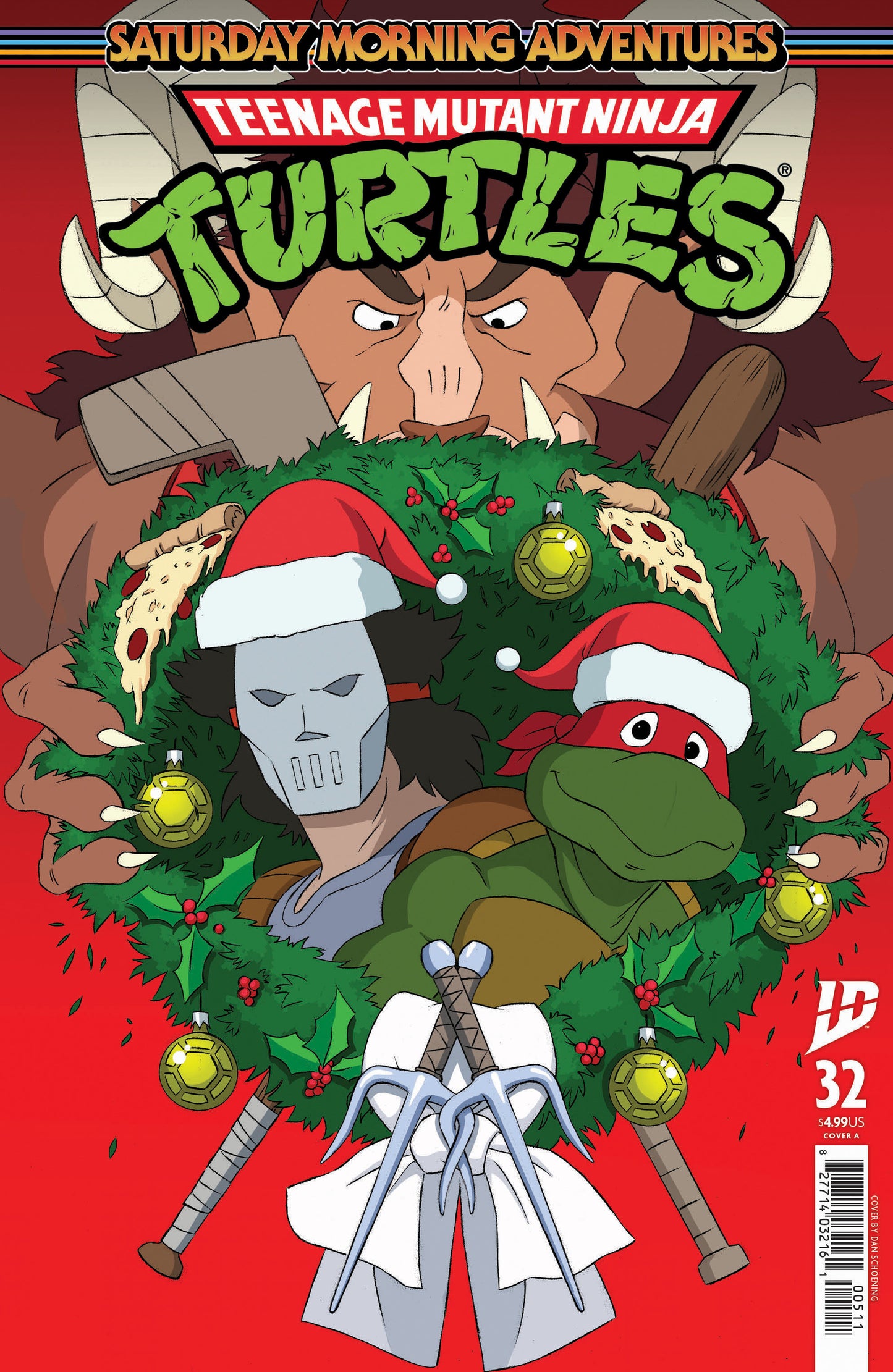 TEENAGE MUTANT NINJA TURTLES: SATURDAY MORNING ADVENTURES #32 COVER A (SCHOENING)
