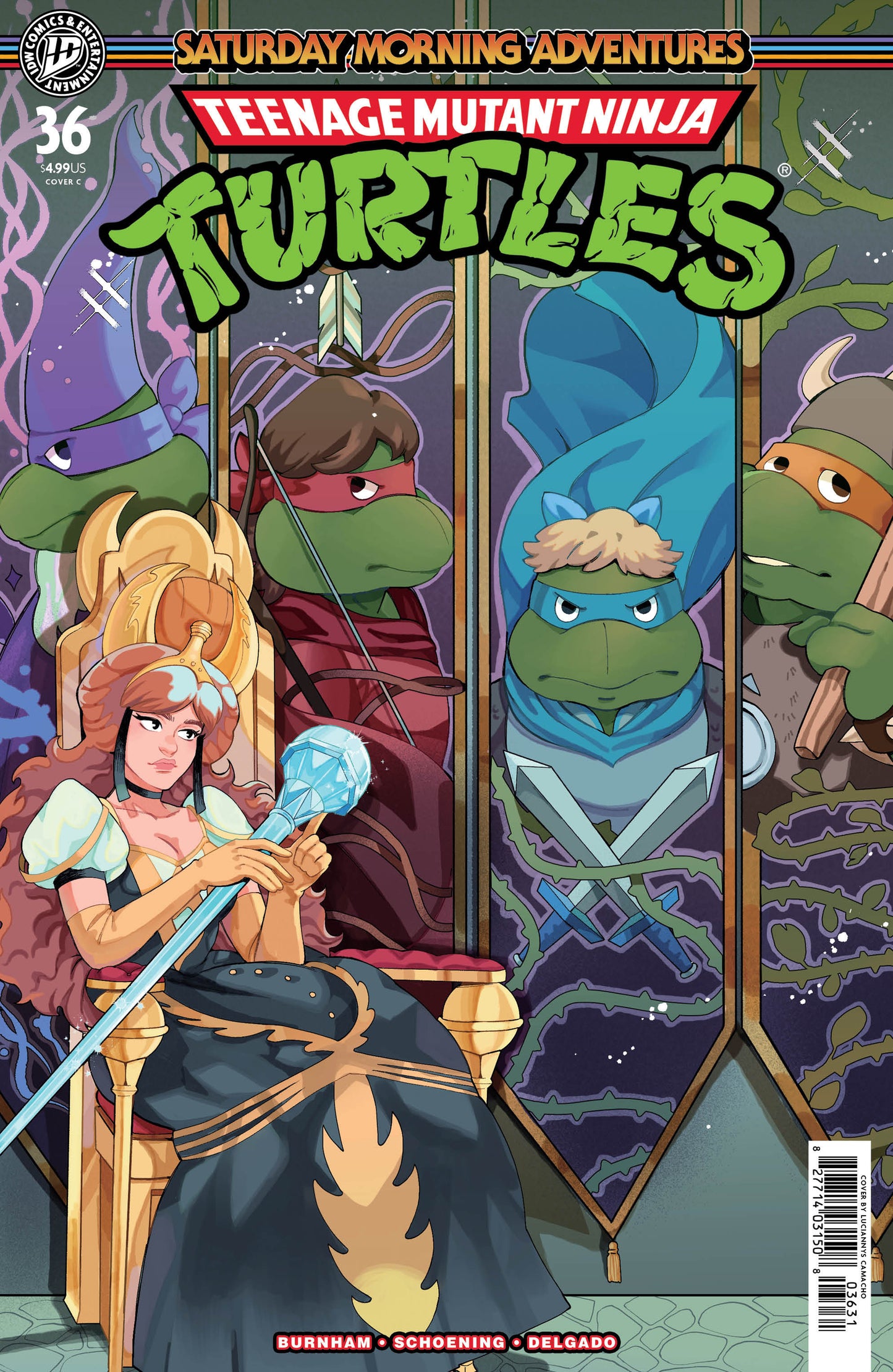 TEENAGE MUTANT NINJA TURTLES: SATURDAY MORNING ADVENTURES #36 VARIANT C (CAMACHO)