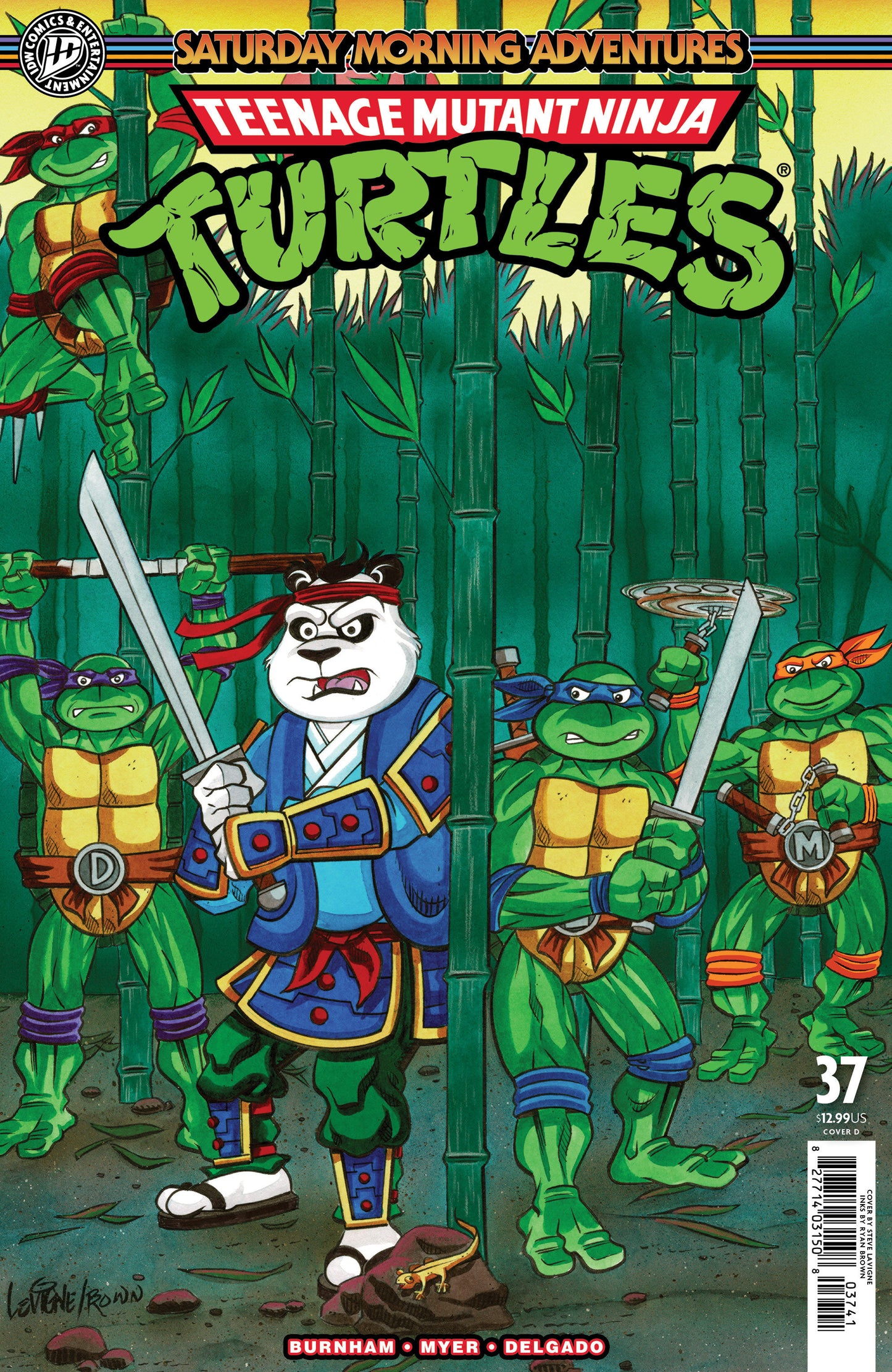 TEENAGE MUTANT NINJA TURTLES: SATURDAY MORNING ADVENTURES #37 VARIANT D FOIL (LAVIGNE)