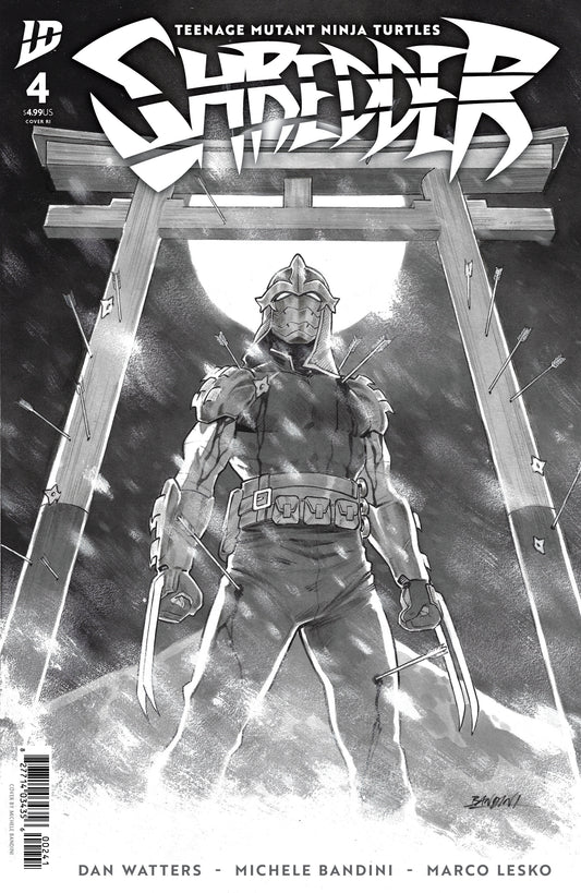 TEENAGE MUTANT NINJA TURTLES: SHREDDER #4 VARIANT RI (10) (BANDINI B&W)