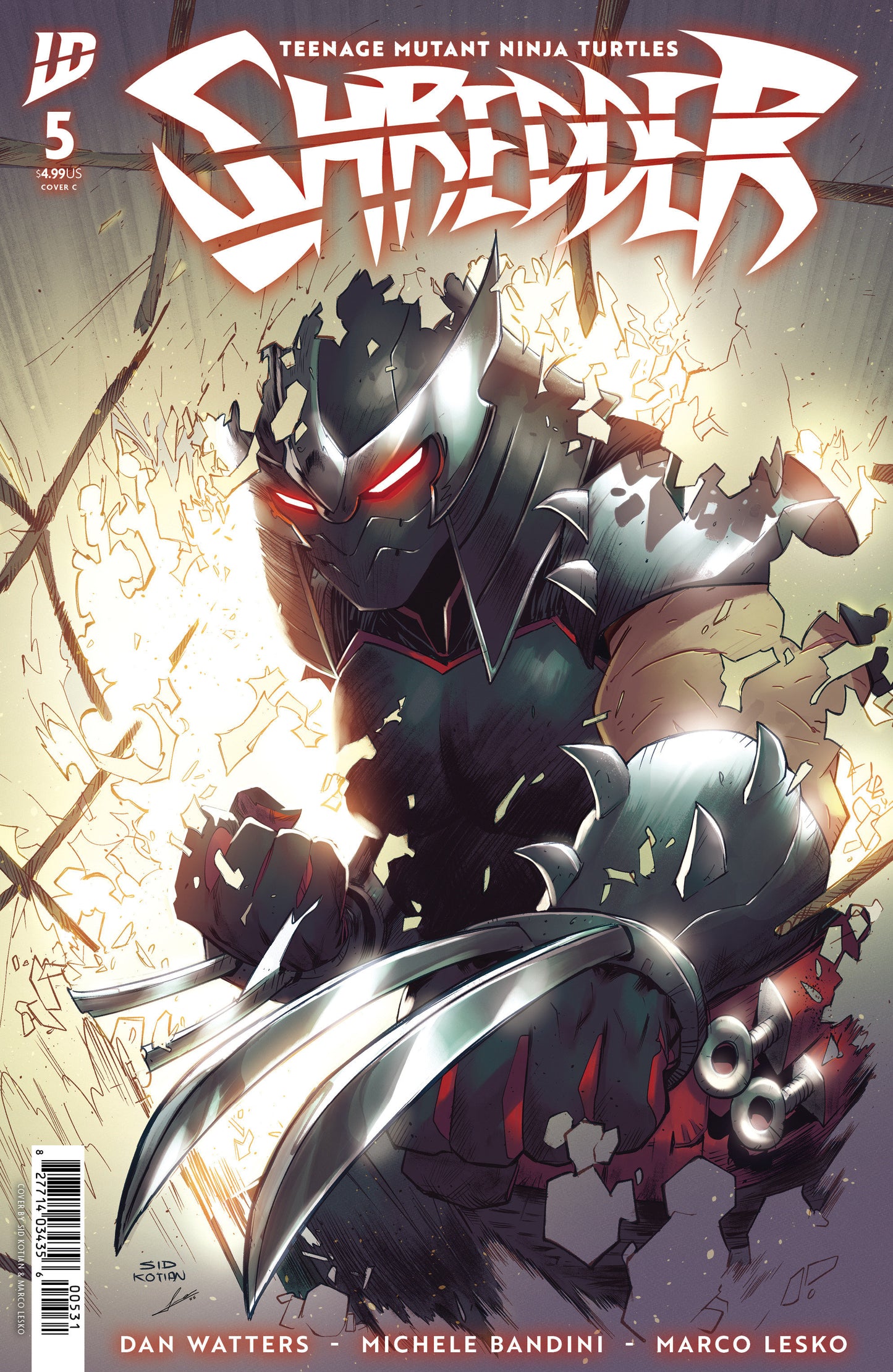 TEENAGE MUTANT NINJA TURTLES: SHREDDER #5 VARIANT C (KOTIAN)