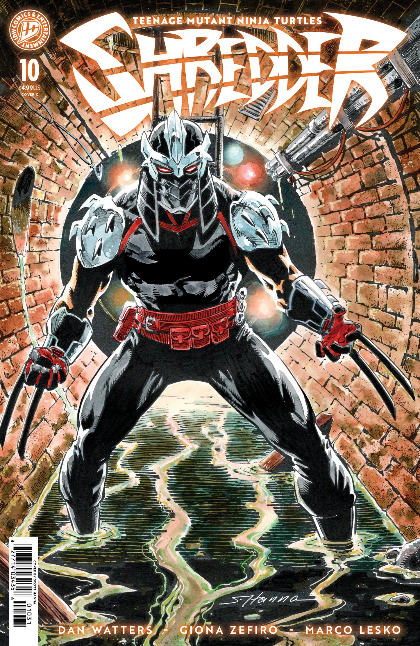 TEENAGE MUTANT NINJA TURTLES: SHREDDER #10 VARIANT C (HANNA)