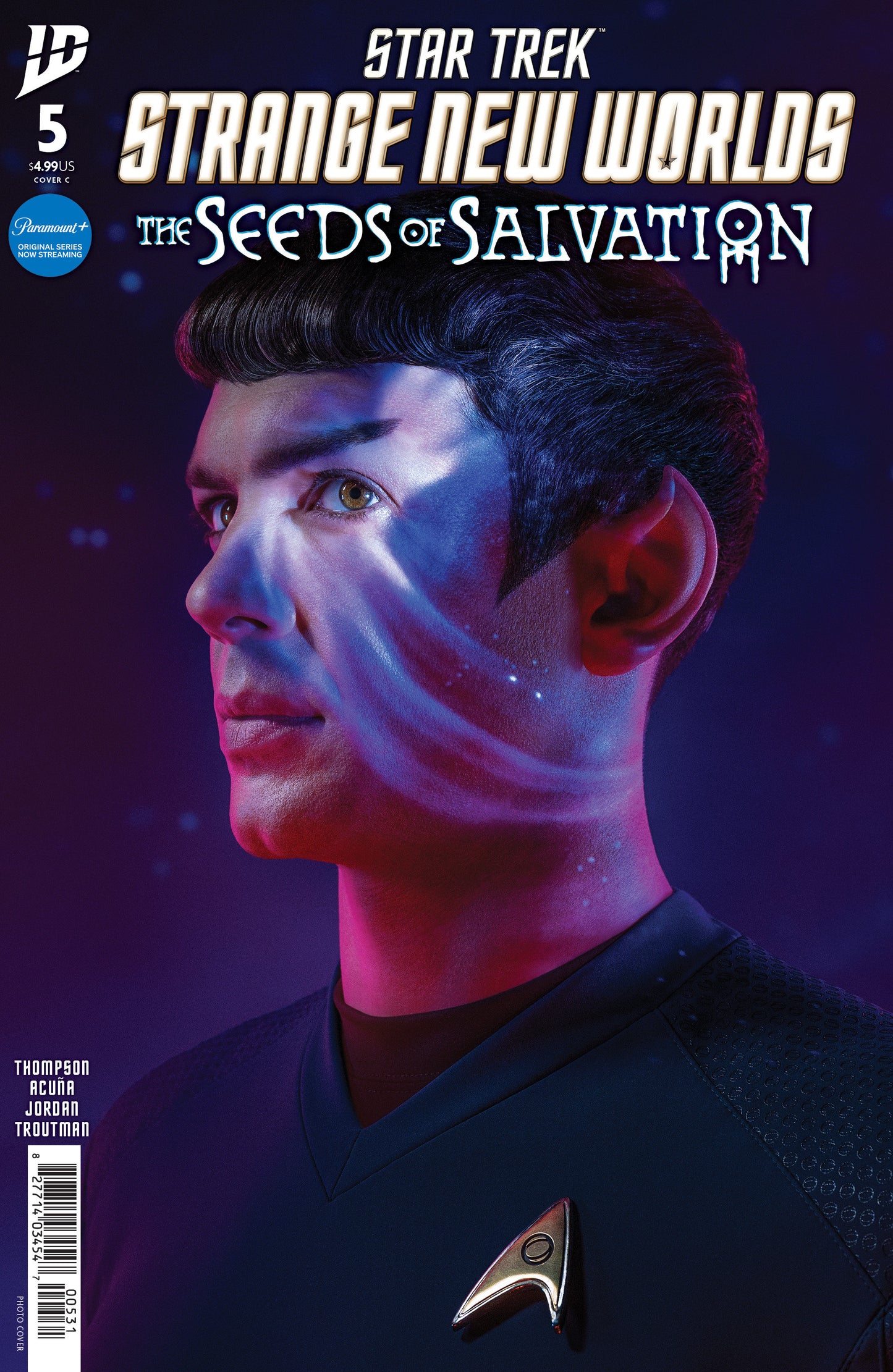 STAR TREK: STRANGE NEW WORLDS--THE SEEDS OF SALVATION #5 VARIANT C (PHOTO VARIANT)