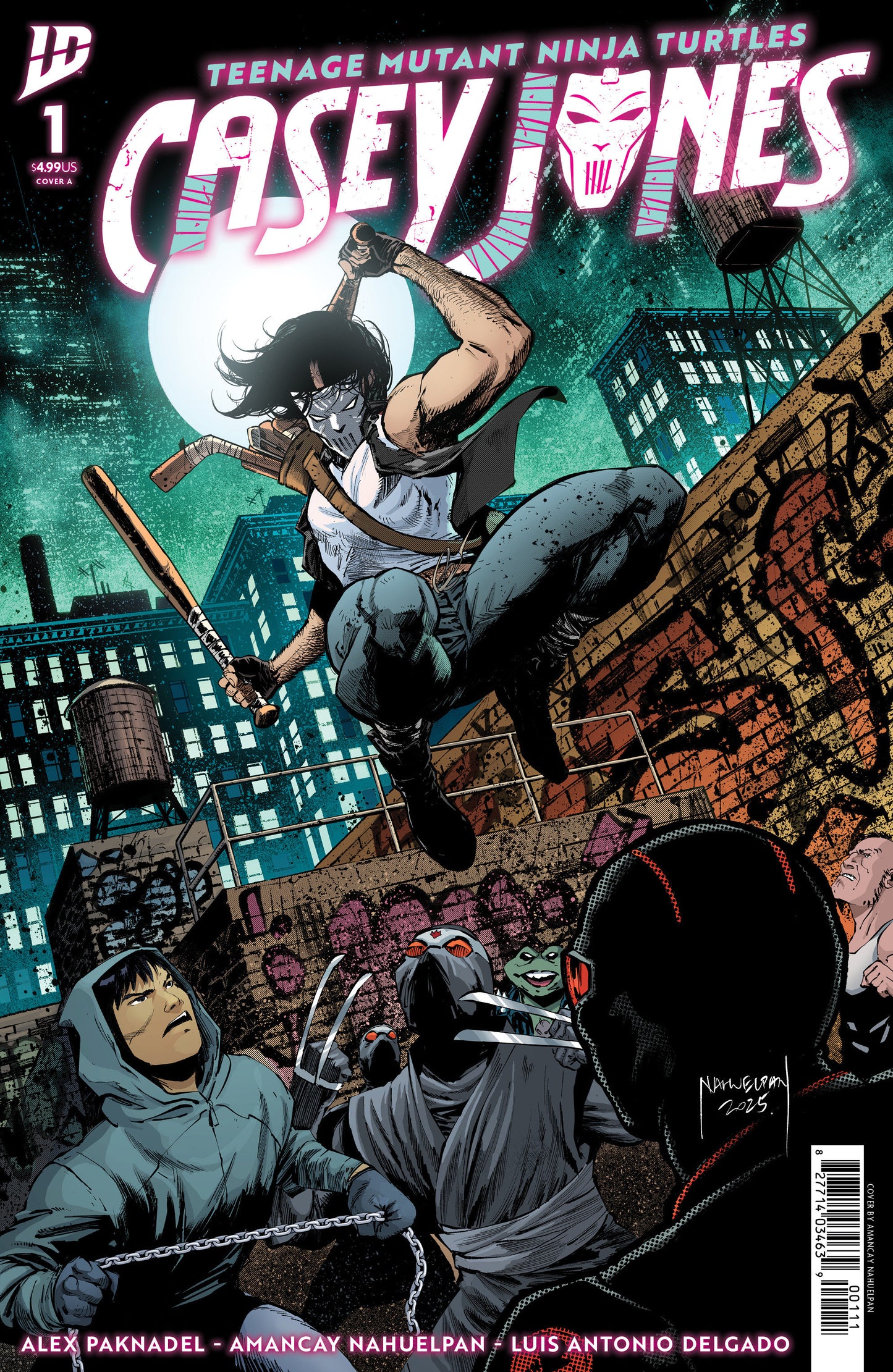 TEENAGE MUTANT NINJA TURTLES: CASEY JONES #1 COVER A (NAHUELPAN)