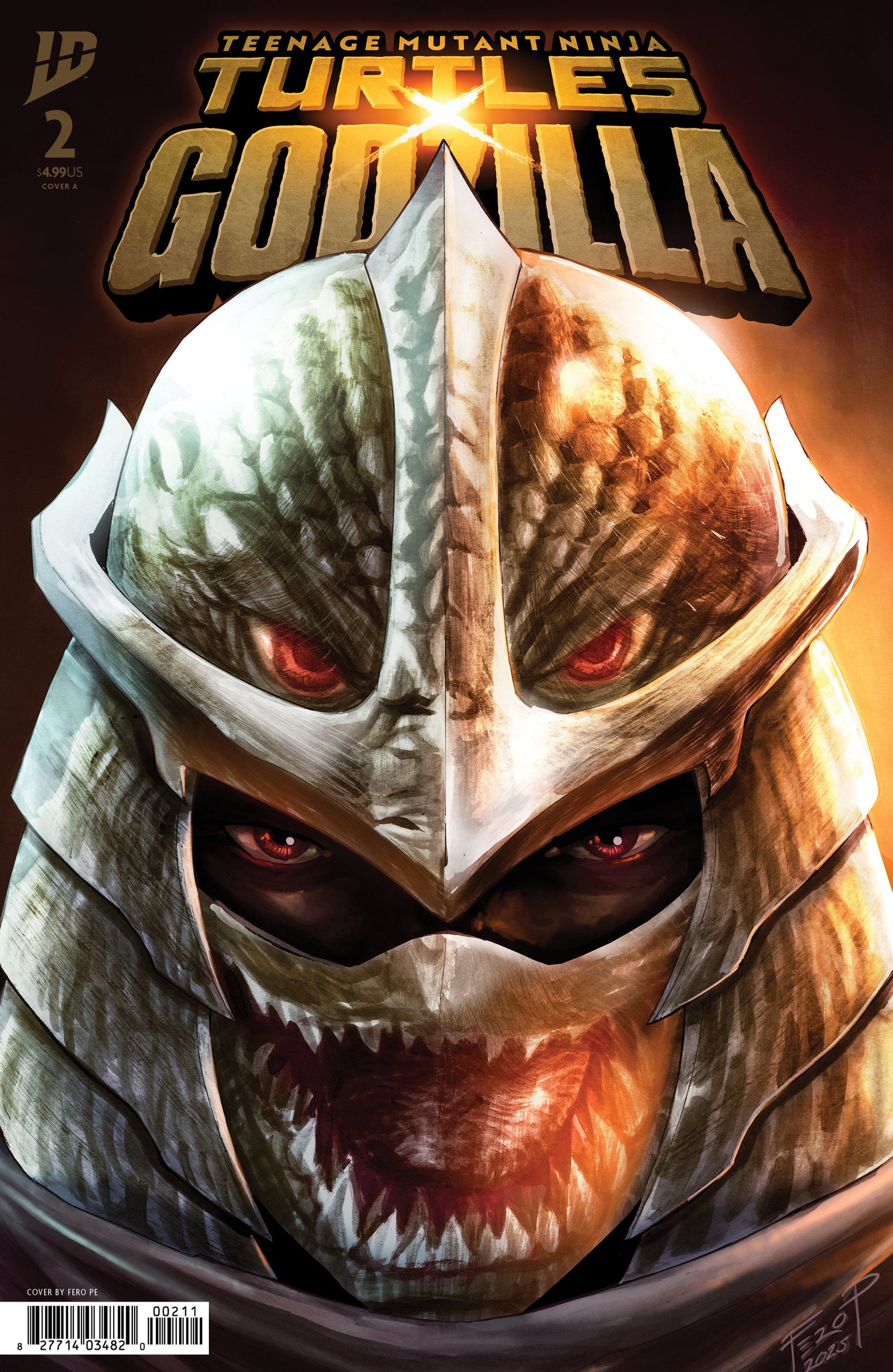 TEENAGE MUTANT NINJA TURTLES X GODZILLA #2 COVER A (PE)