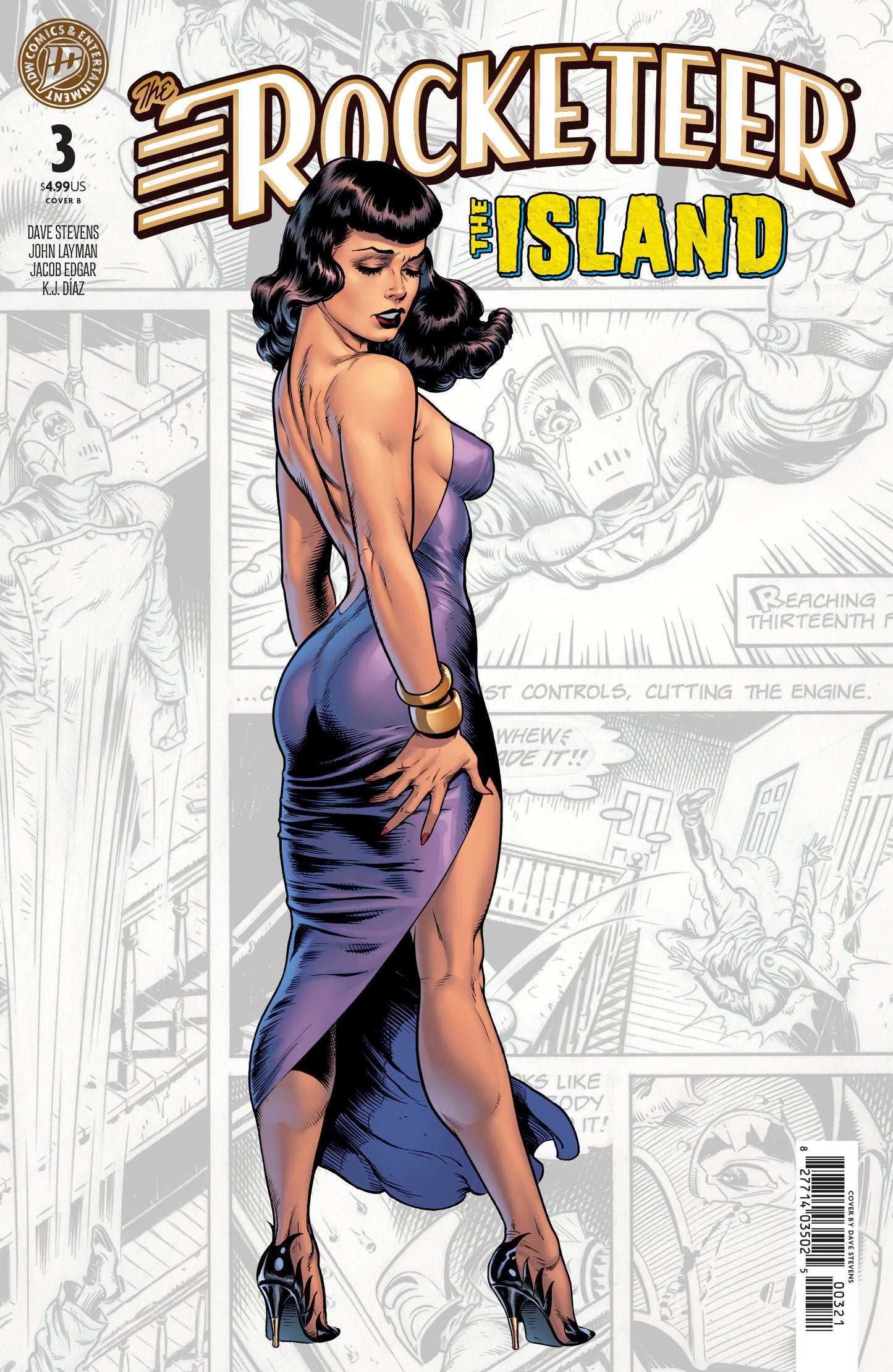 THE ROCKETEER: THE ISLAND #3 VARIANT B (STEVENS)