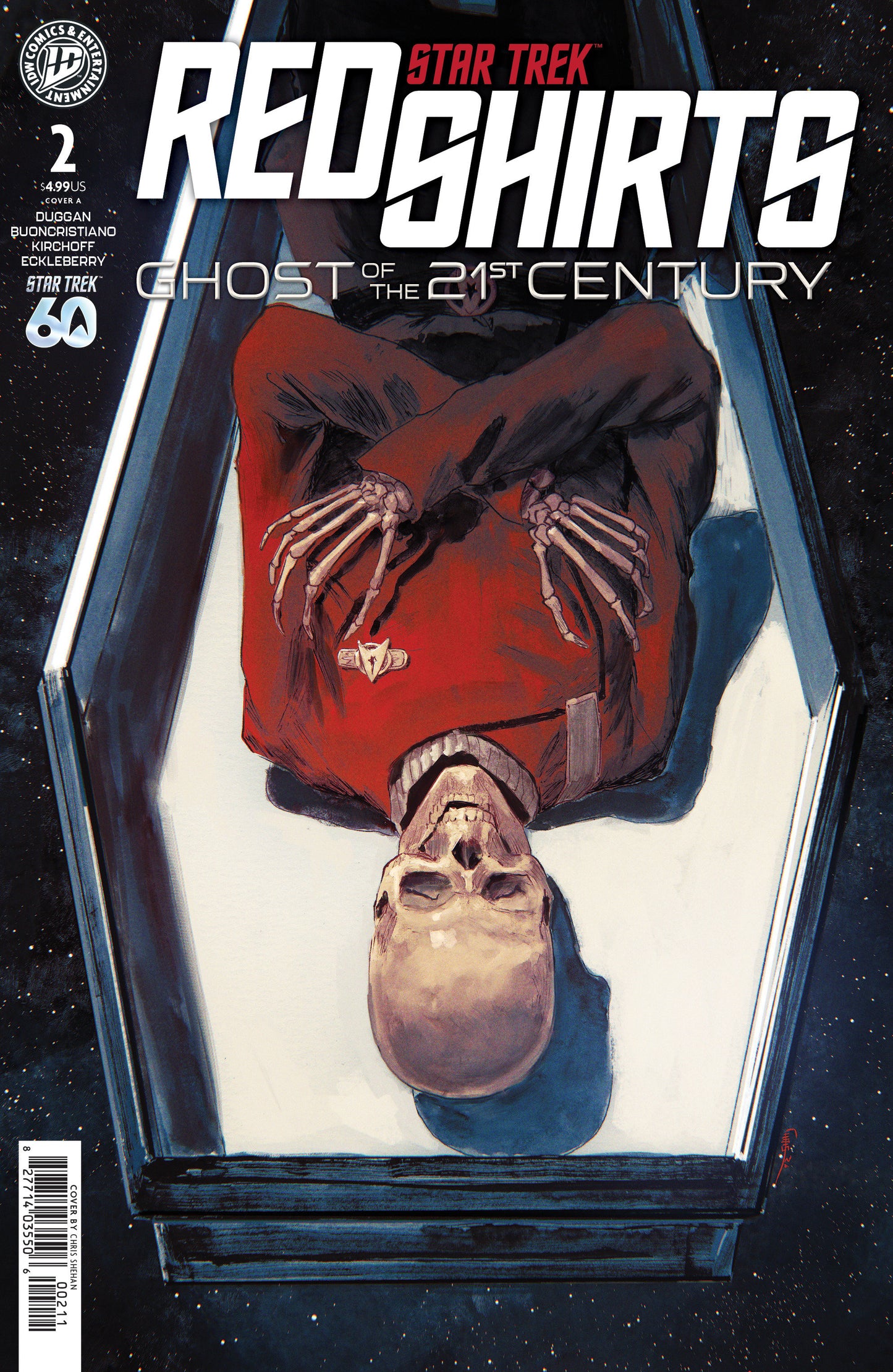 STAR TREK: RED SHIRTS--GHOST OF THE 21ST CENTURY #2 COVER A (SHEHAN)