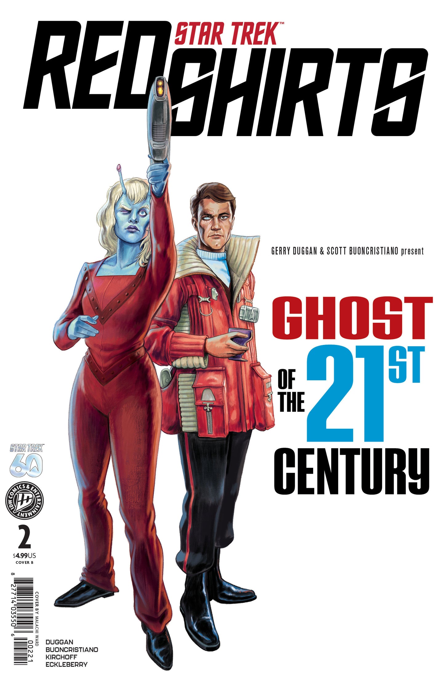 STAR TREK: RED SHIRTS--GHOST OF THE 21ST CENTURY #2 VARIANT B (WARD)