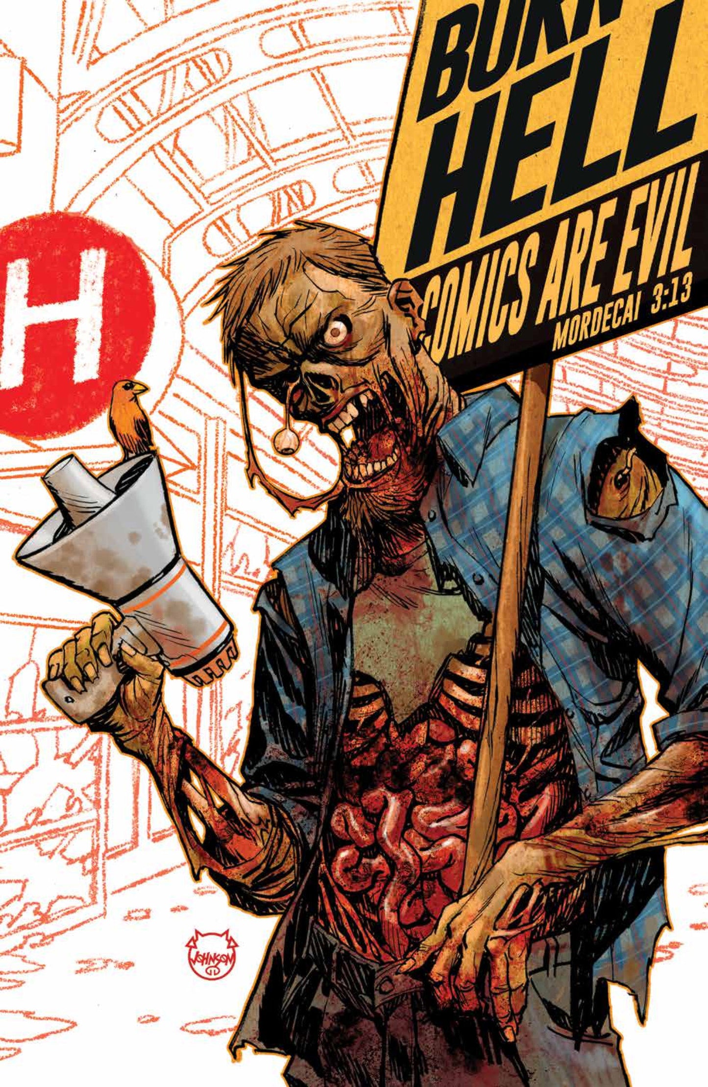 HELLO DARKNESS #13 C VARIANT (FULL ART, JOHNSON)