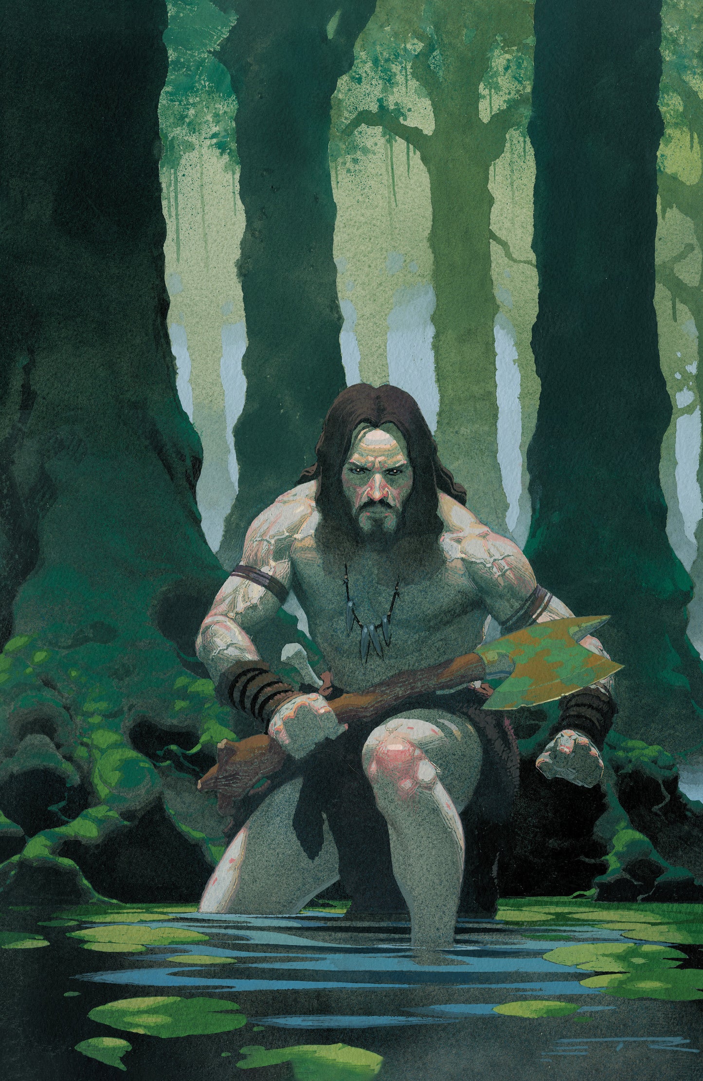 BRZRKR: LIGHT DRAWS BREATH #1 J UNLIMITED VARIANT (FULL ART, RIBIC)