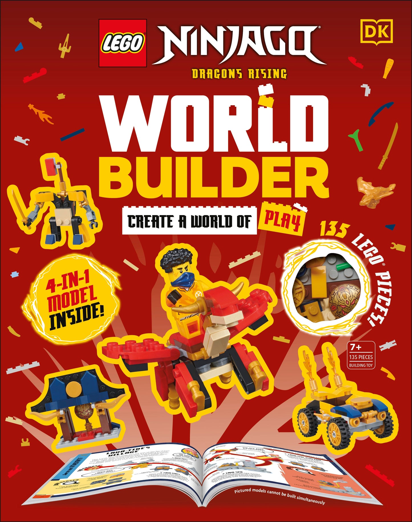 LEGO NINJAGO WORLD BUILDER: Create a World of Play with 4-in-1 Model and 150+ Build Ideas!