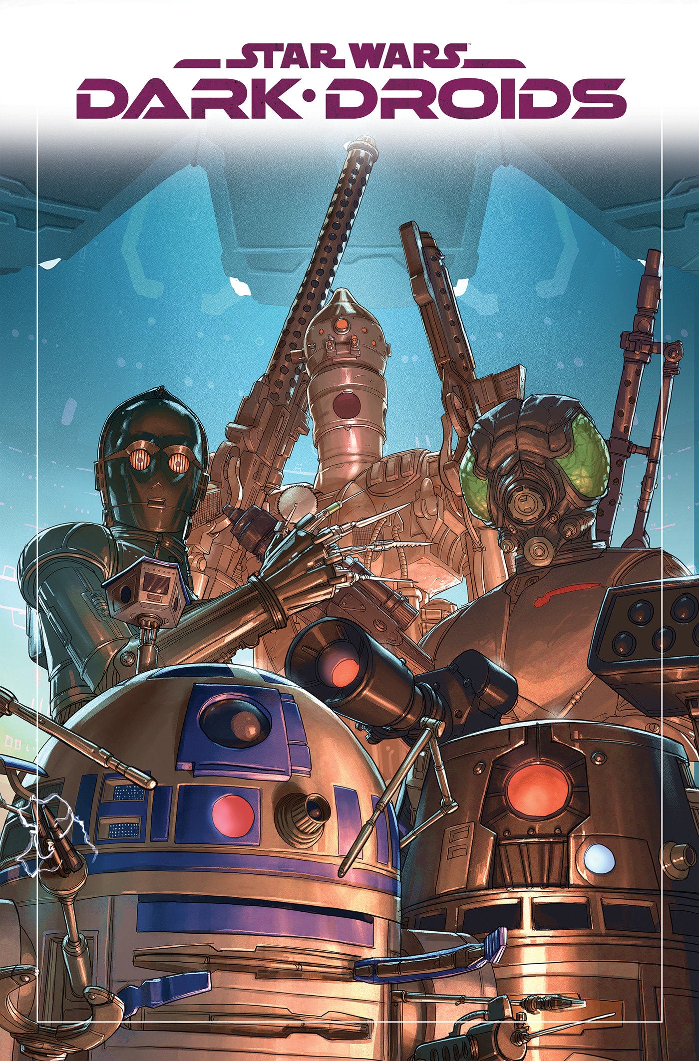 STAR WARS: DARK DROIDS HC OMNIBUS PETE WOODS COVER [DM ONLY]