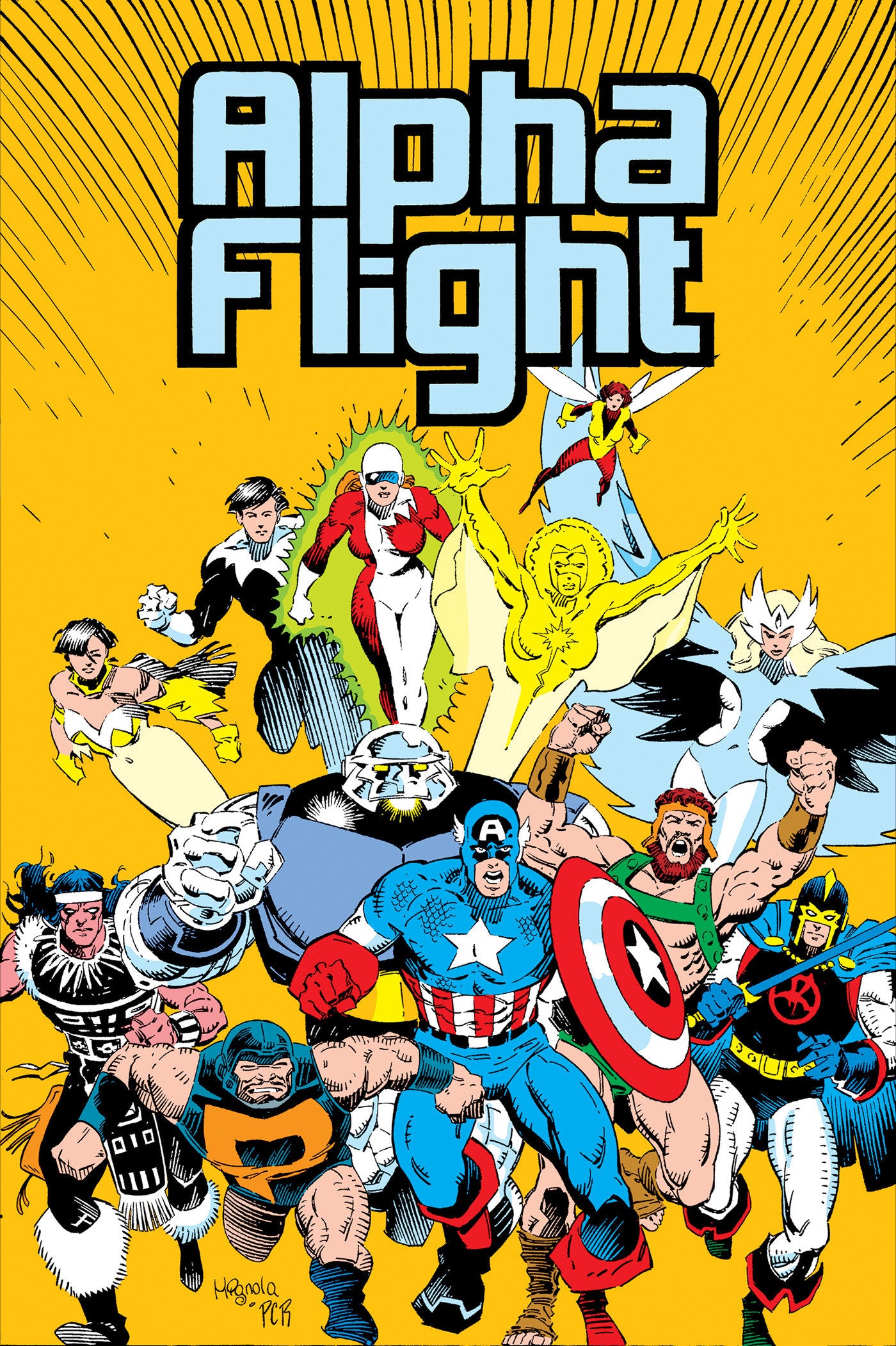 ALPHA FLIGHT BY MANTLO & LEE OMNIBUS HC MIKE MIGNOLA COVER [DM ONLY]