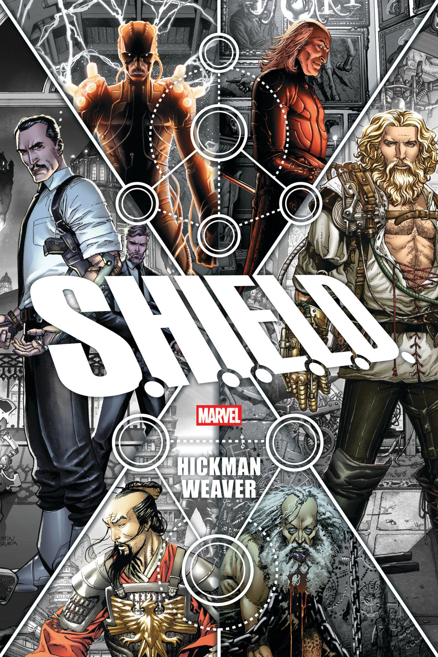 S.H.I.E.L.D. By Hickman & Weaver Omnibus Dustin Weaver Cover [Dm Only]