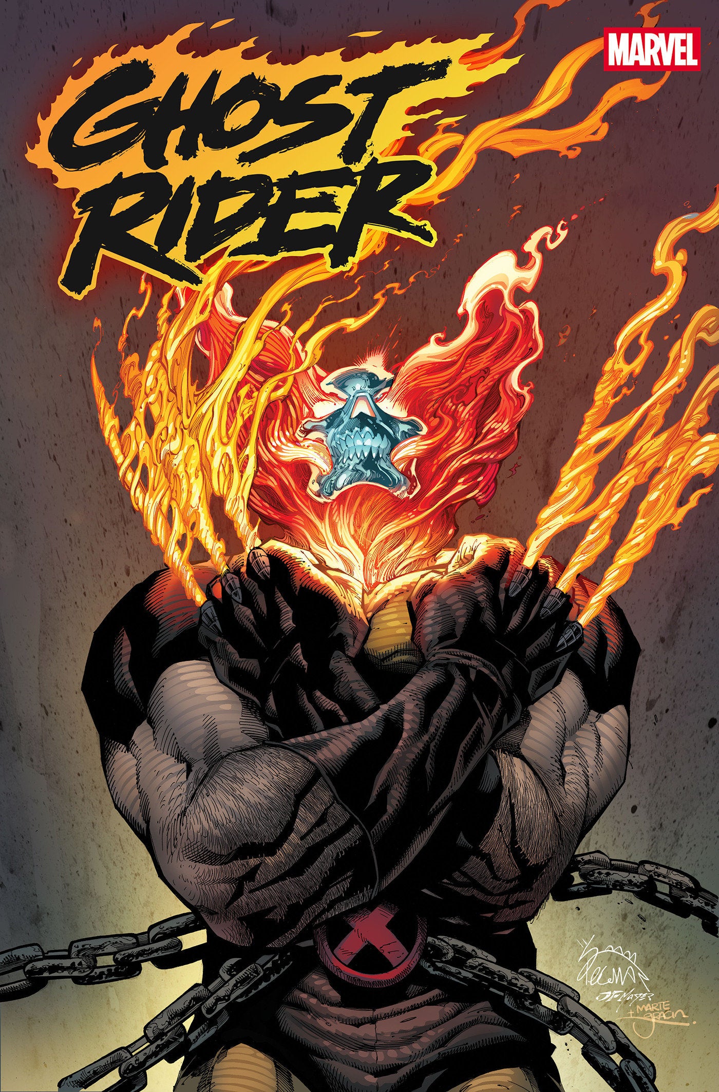 GHOST RIDER BY BENJAMIN PERCY OMNIBUS HC RYAN STEGMAN COVER [DM ONLY]