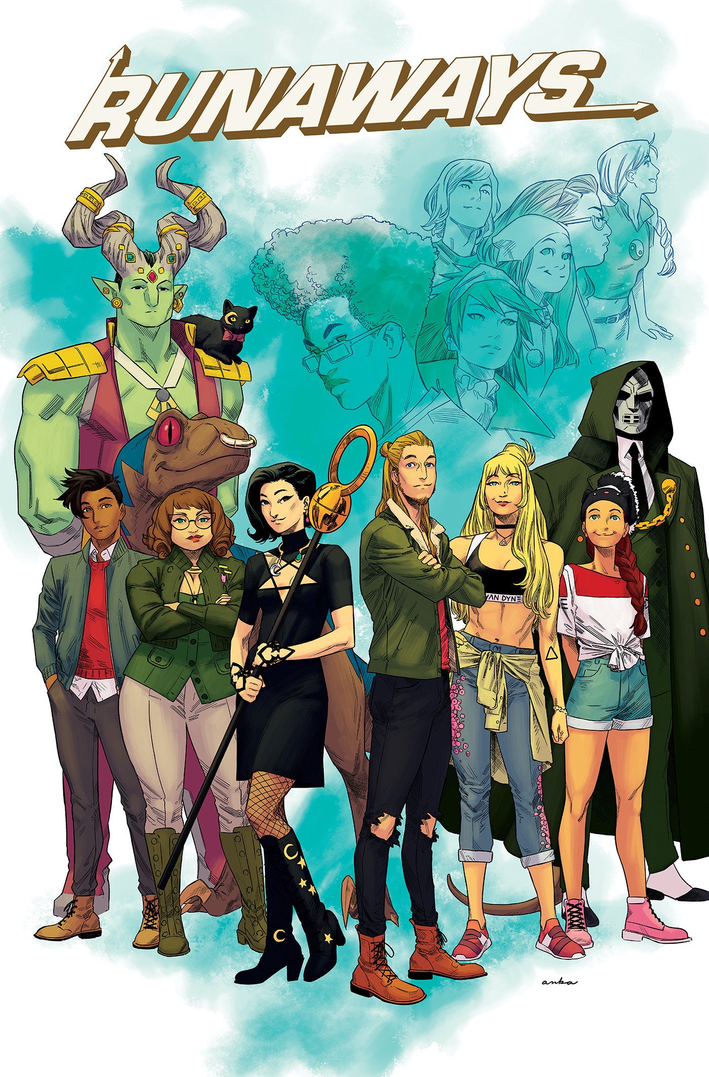 RUNAWAYS BY RAINBOW ROWELL OMNIBUS HC KRIS ANKA COVER