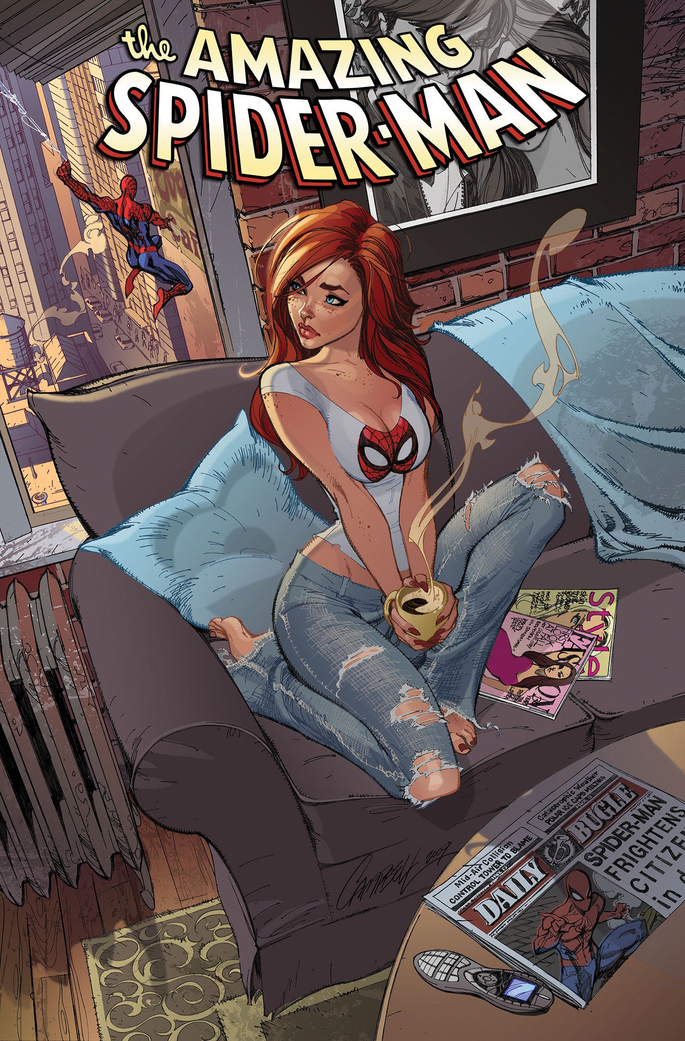 SPIDER-MAN: BRAND NEW DAY OMNIBUS HC VOL. 2 J. SCOTT CAMPBELL COVER [DM ONLY]