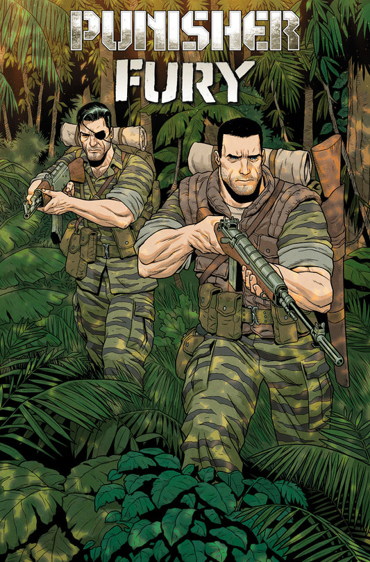 PUNISHER & FURY MAX BY GARTH ENNIS OMNIBUS HC VARIANT JACEN BURROWS COVER [DM ONLY]