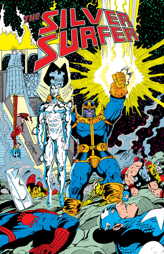 SILVER SURFER: THE INFINITY GAUNTLET OMNIBUS HC RON LIM INFINITY GAUNTLET COVER