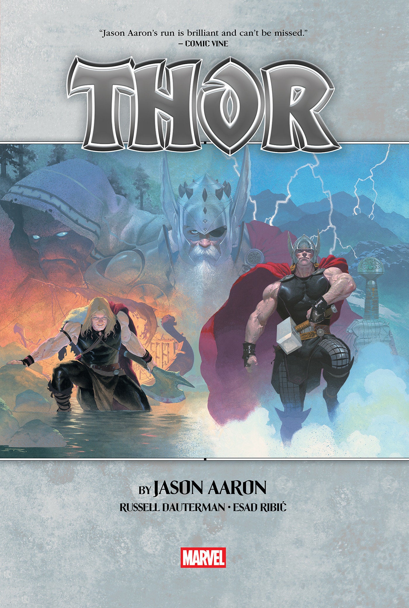 THOR BY JASON AARON OMNIBUS VOL. 1 ESAD RIBIC COVER [NEW PRINTING]