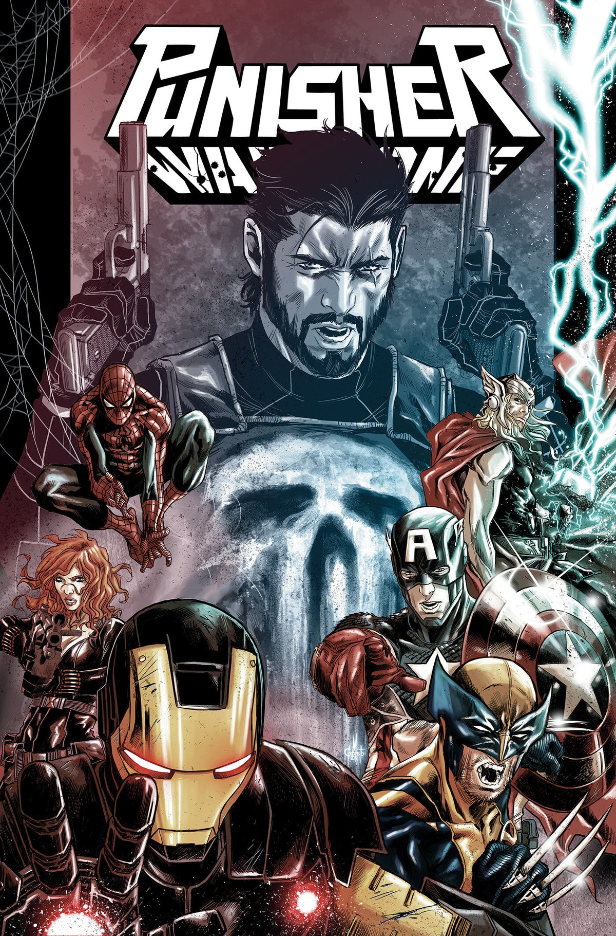 PUNISHER: ENTER THE WAR ZONE OMNIBUS HC MARCO CHECCHETTO COVER