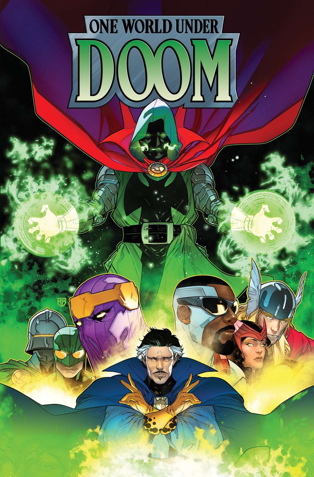 ONE WORLD UNDER DOOM OMNIBUS HC R.B. SILVA COVER [DM ONLY]