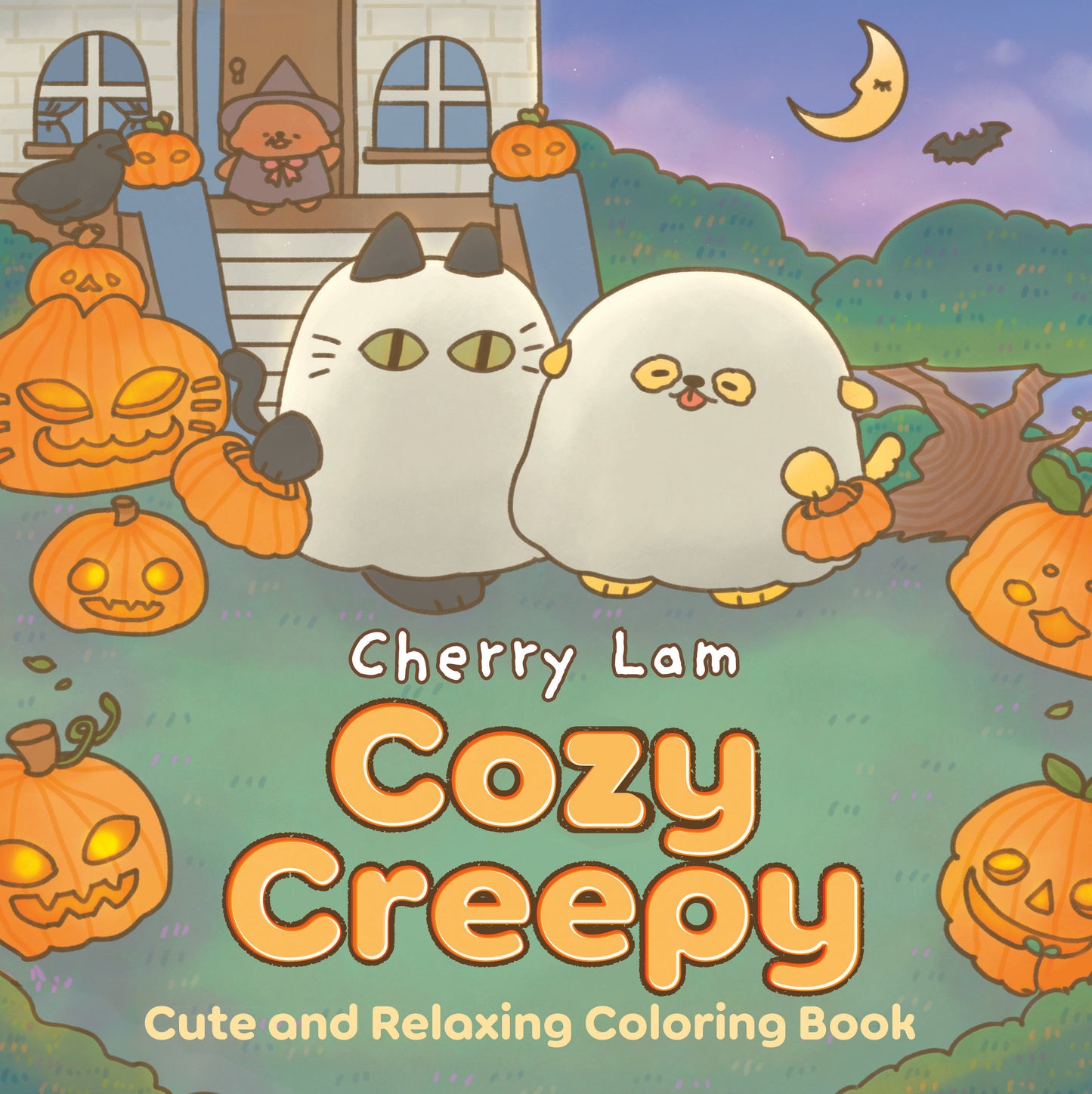 COZY CREEPY Cute and Relaxing Coloring Book [A Halloween Coloring Book]